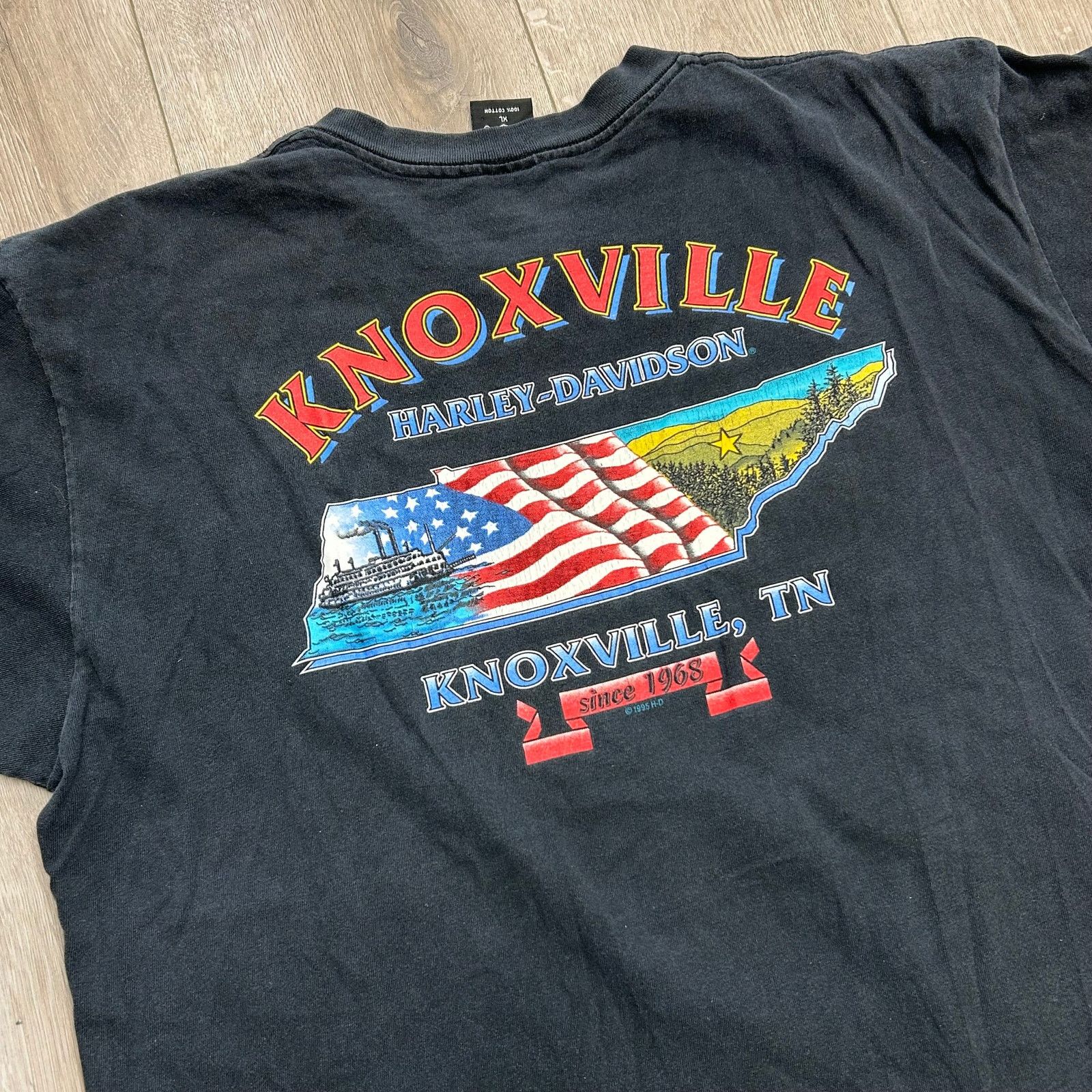 Harley Davidson 1995 Harley Davidson Knoxville Vintage Tee T Shirt Size XL Size US XL / EU 56 / 4 - 8 Thumbnail