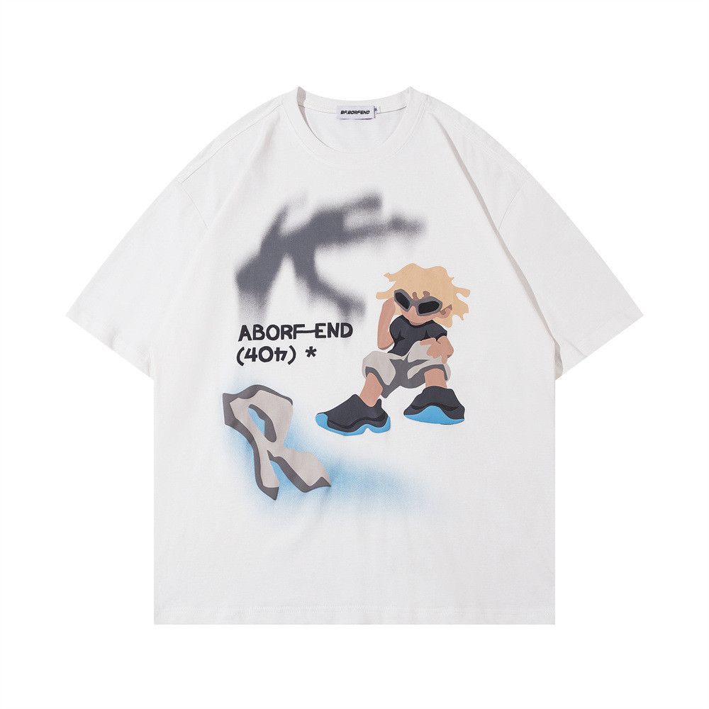 Japanese Brand × Vintage Abstract cartoon print T-shirt loose Size US M / EU 48-50 / 2 - 1 Thumbnail
