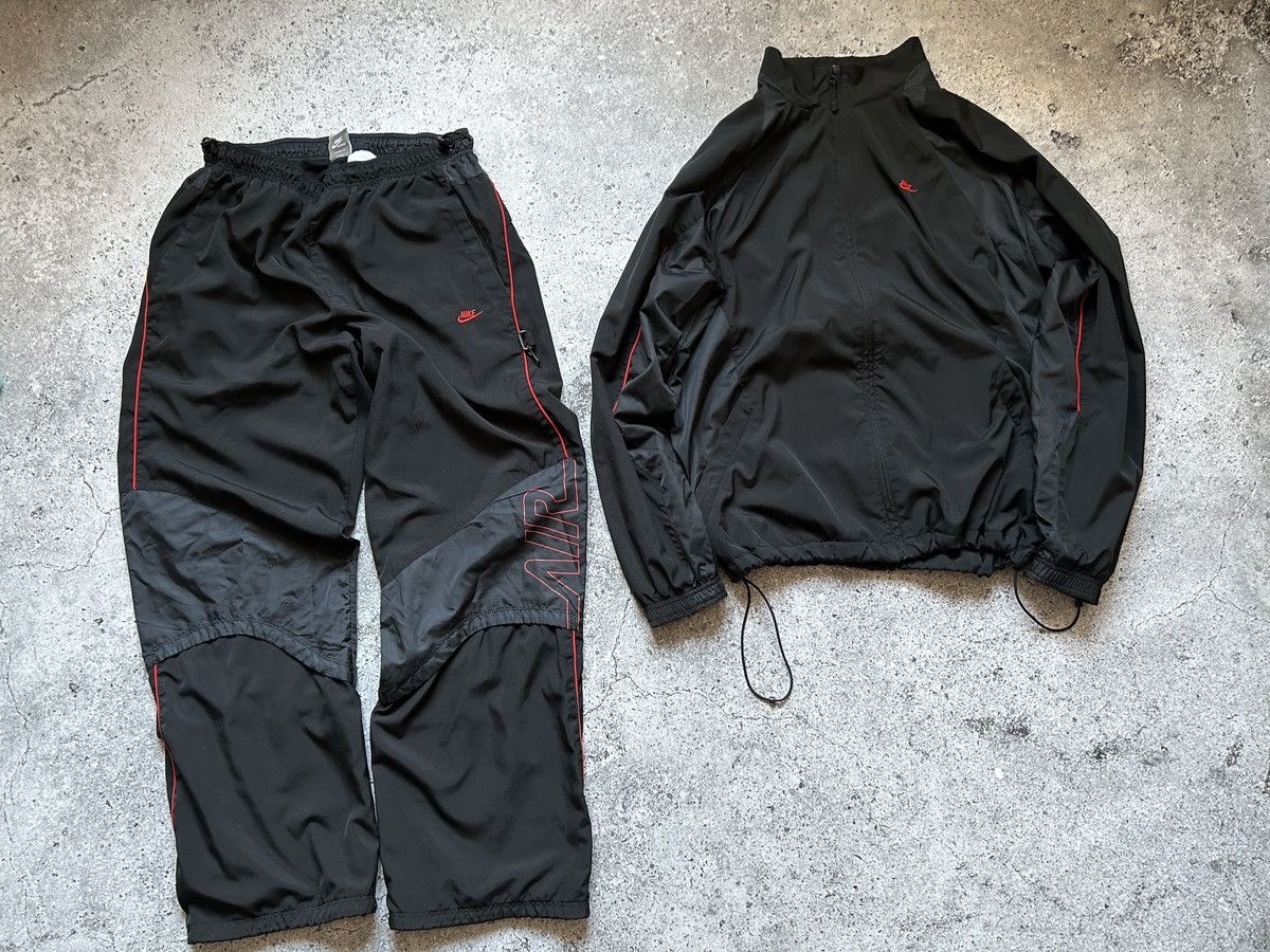 image of Nike Vintage Tracksuit 00S Black And Red in Black/Red, Men's (Size Large)