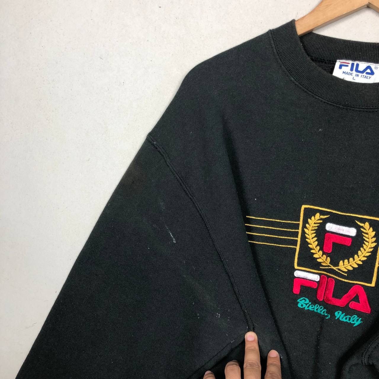 Fila × Vintage Vintage 90s Fila Sweatshirt Jumper Size US L / EU 52-54 / 3 - 5 Thumbnail