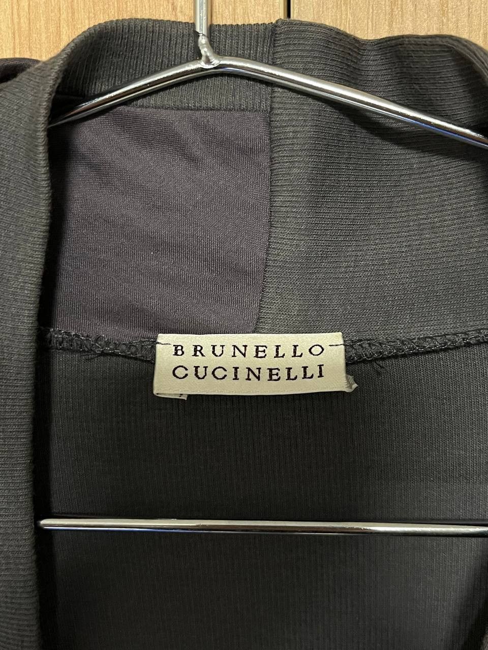 Brunello Cucinelli Brunello Cucinelli Gray Cotton Short Sleeve Top Midi Dress Size L / US 10 / IT 46 - 5 Thumbnail