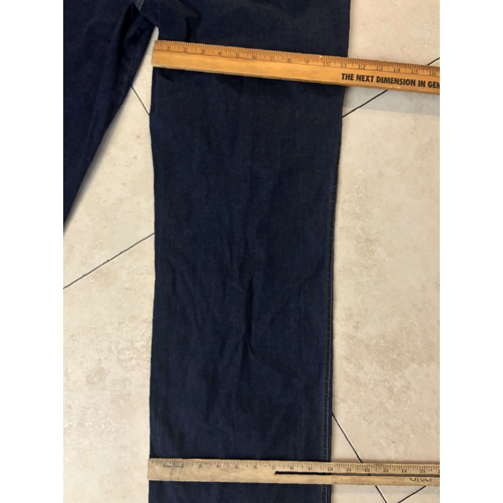 Denime Sigrid Olsen Jeans Cropped Womens 12 Dark Wash Pink Trim Pockets Denim High Rise Zip Front Size 34" / US 12 / IT 48 - 8 Thumbnail