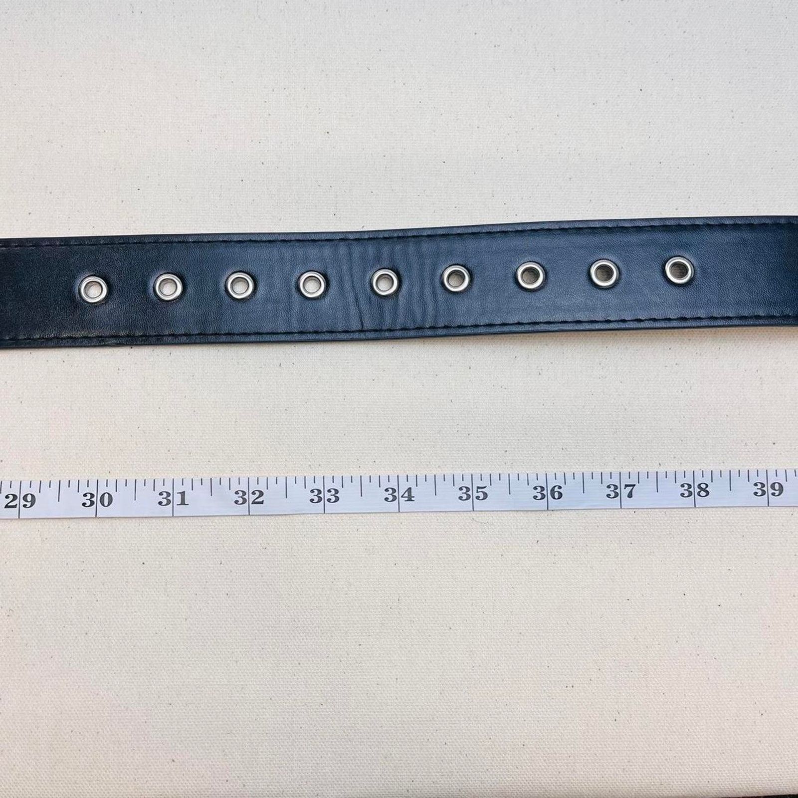 Vintage Y2k 2000s bullet studded black belt Size ONE SIZE - 6 Thumbnail