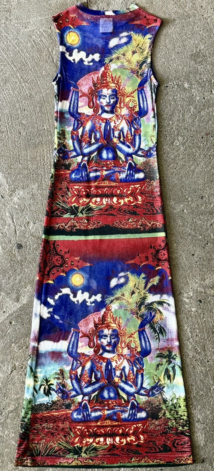 Jean Paul Gaultier Jean Paul Gaultier - SS1997 - Hindu Shiva God - Maxi Dress Size S / US 4 / IT 40 - 7 Thumbnail