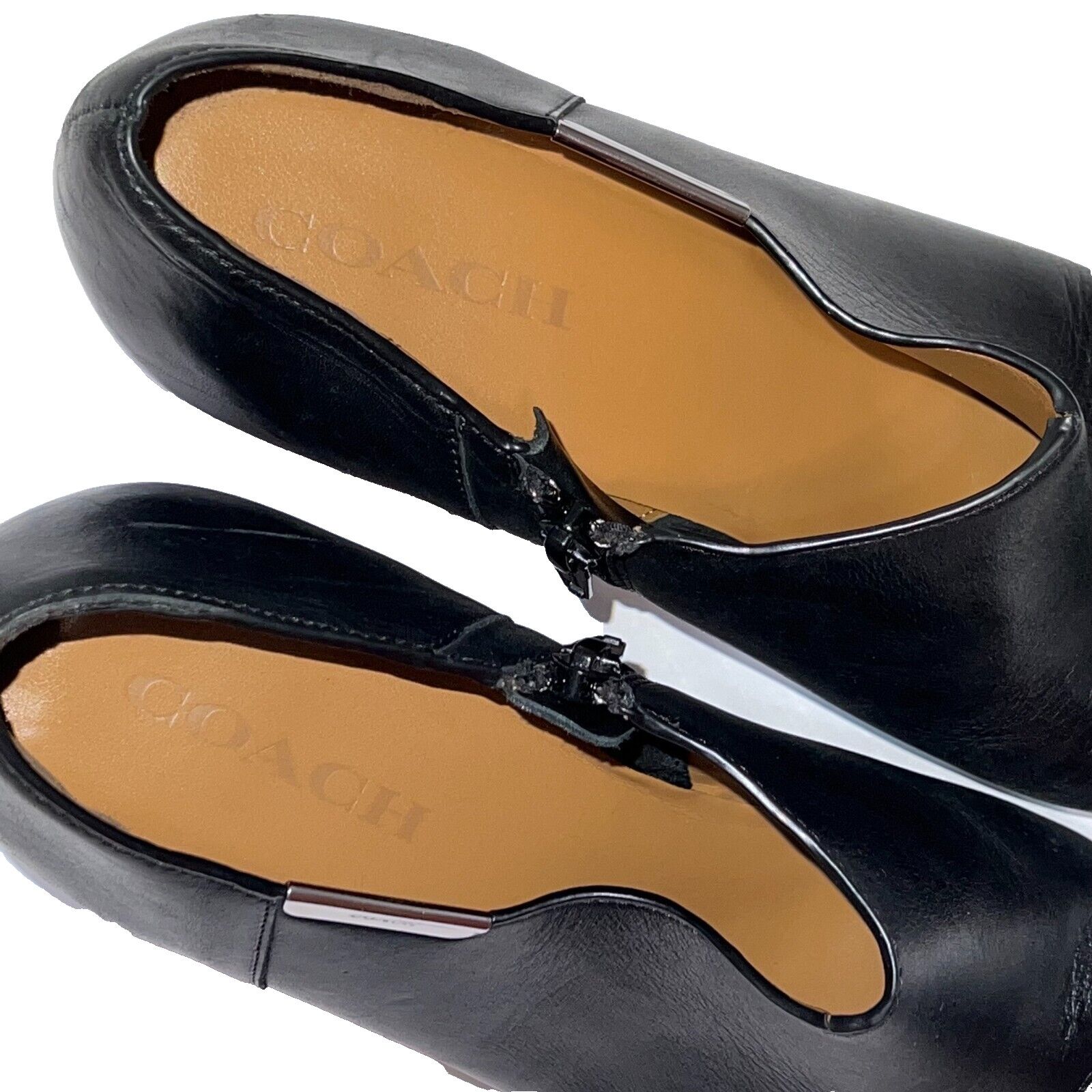 Coach Coach Seneca Q5501 Black Leather Zip Ankle Booties Size 10 B Size US 10 / IT 40 - 11 Thumbnail