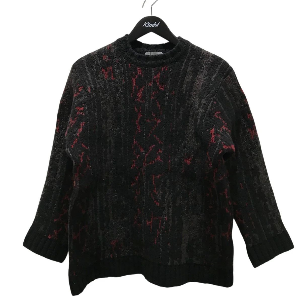 Yohji Yamamoto Yohji Yamamoto pour homme Patterned intarsia pullover Size US L / EU 52-54 / 3 - 1 Thumbnail
