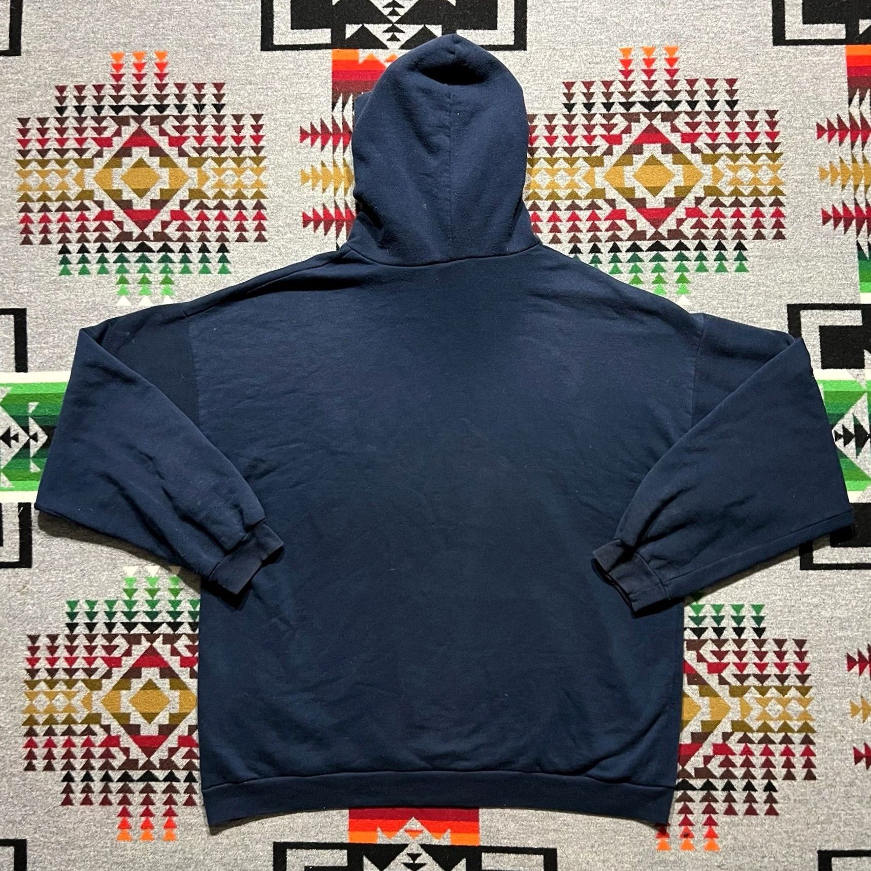 Nike VINTAGE Nike Hoodie Large Blue Just Do It 90s Pullover Mens C6 Size US L / EU 52-54 / 3 - 2 Thumbnail