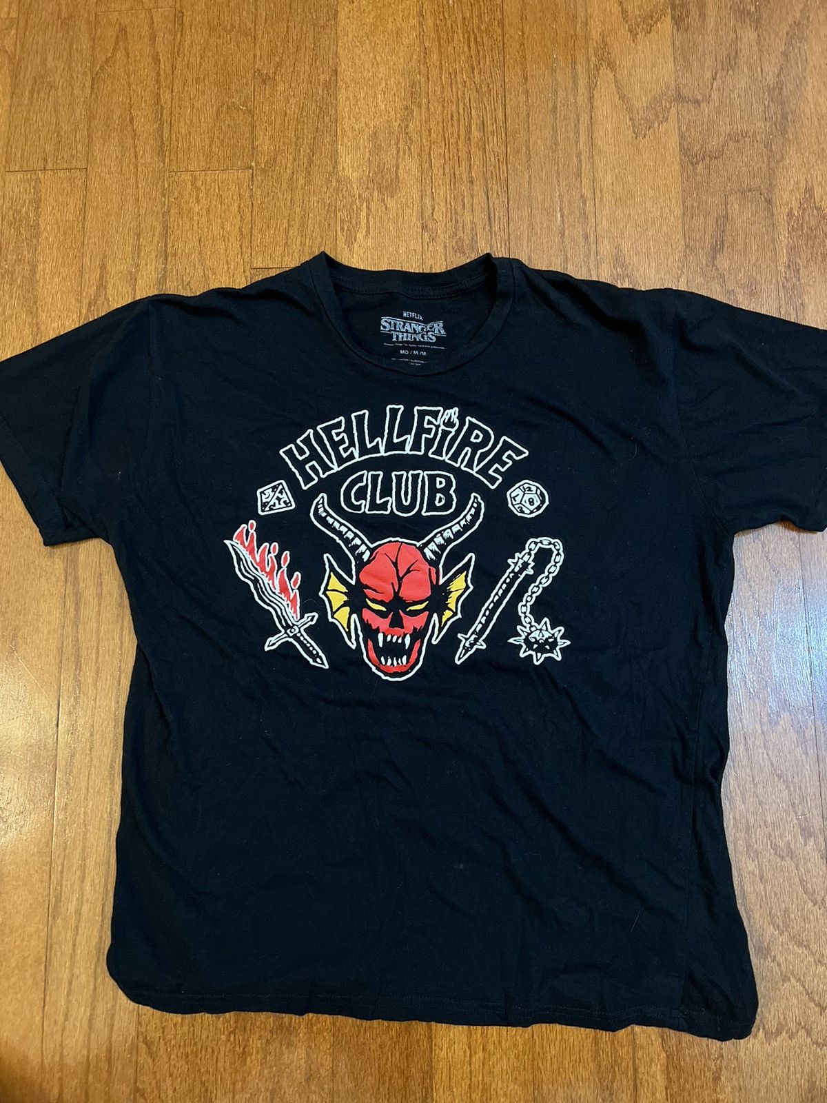 Vintage Stranger Things “Hellfire Club” t-shirt! Size US M / EU 48-50 / 2 - 1 Thumbnail