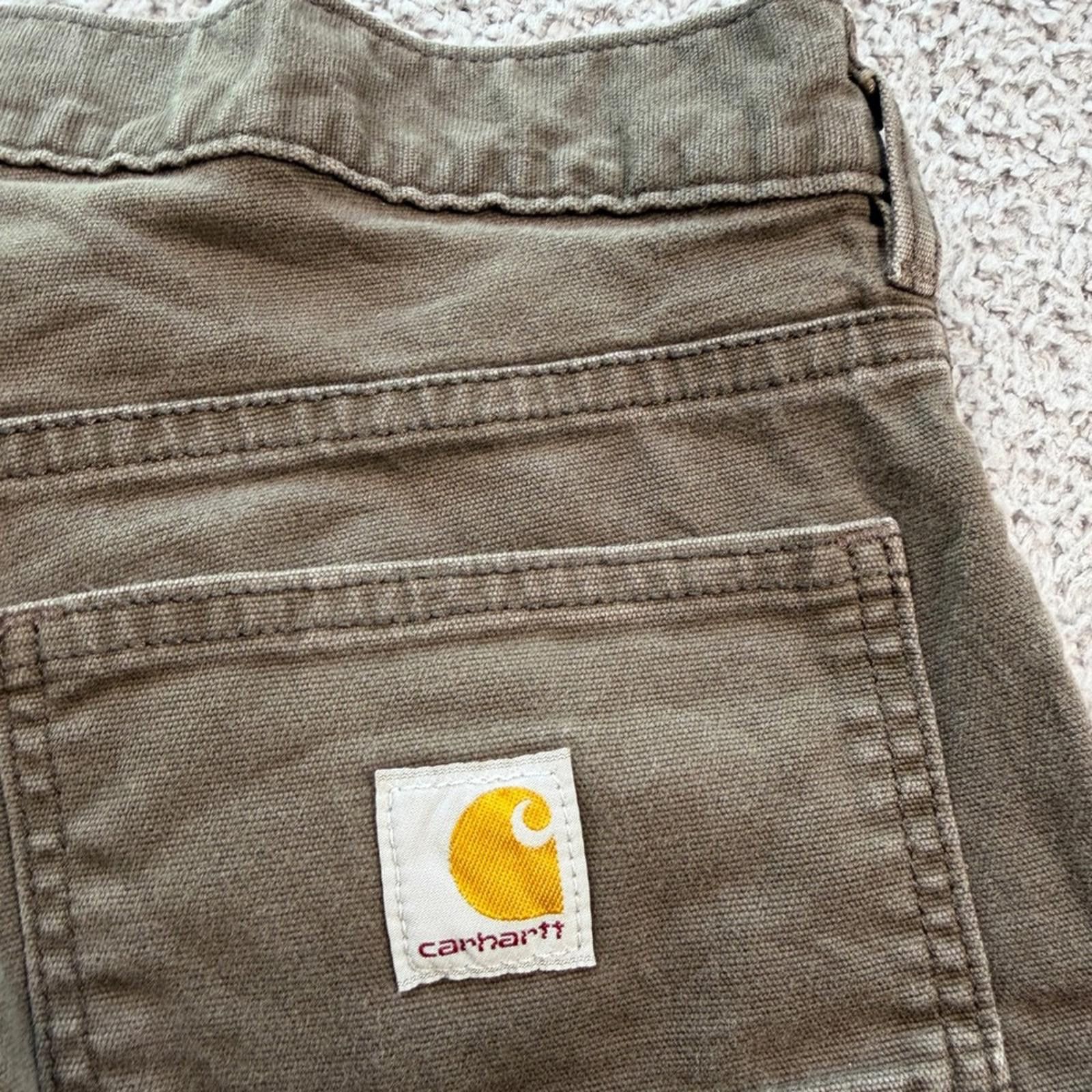 Carhartt Carhartt Rugged Flex Relaxed Fit Canvas Pants Brown 30x28 Size US 30 / EU 46 - 8 Thumbnail