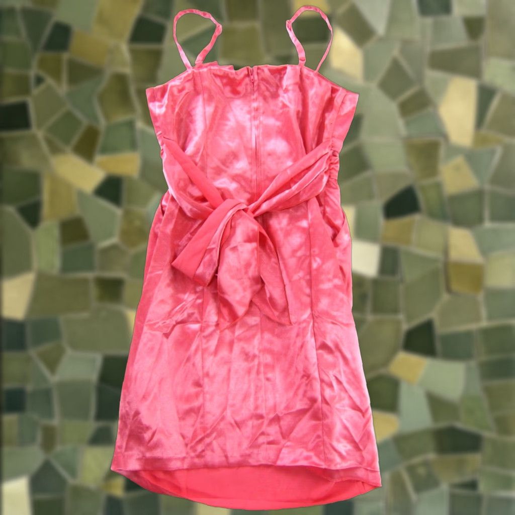Vintage VINTAGE Byer California Pink Satin Pocket Prom Party Dress 7 - Pocket - Satin - Sleeveless - Dress - Pink - Byer California - 7 Size M / US 6-8 / IT 42-44 - 1 Thumbnail