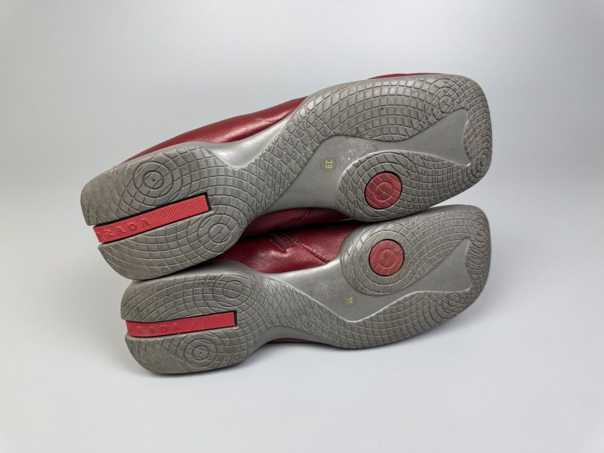 Prada Prada - Red Leather Sports Ankle Boots Size US 9 / IT 39 - 14 Thumbnail