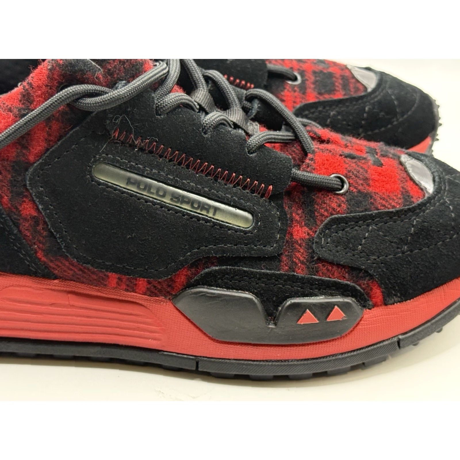 Polo Ralph Lauren Polo Ralph Lauren PS200 Black Red Limited Plaid Twill Edition Sneaker Men's Size 7 Walking Casual Athletic Size US S / EU 44-46 / 1 - 2 Thumbnail