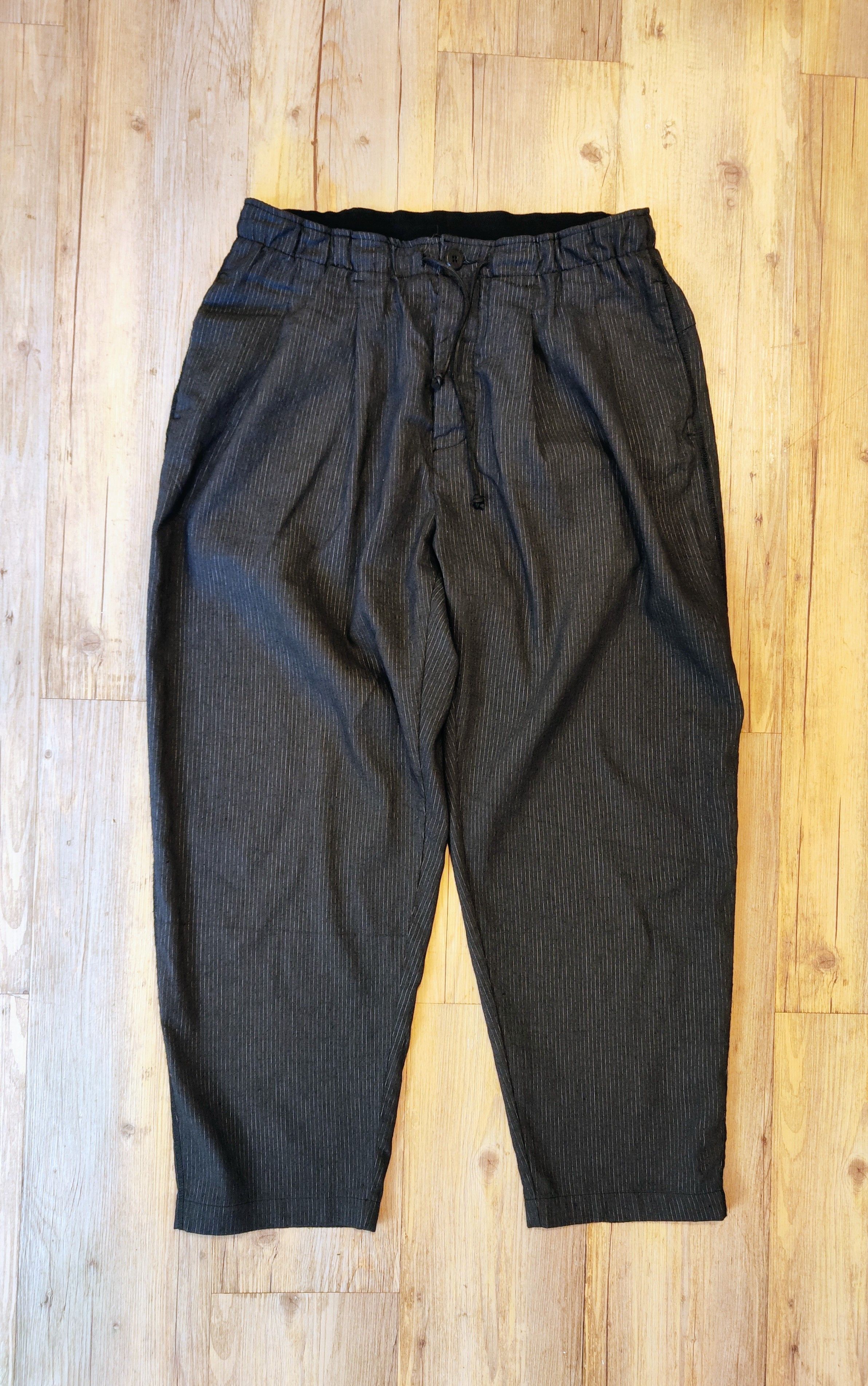 Transit Wide drawstring pants.Like Yohji Yamamoto or Devoa Size US 32 / EU 48 - 2 Thumbnail