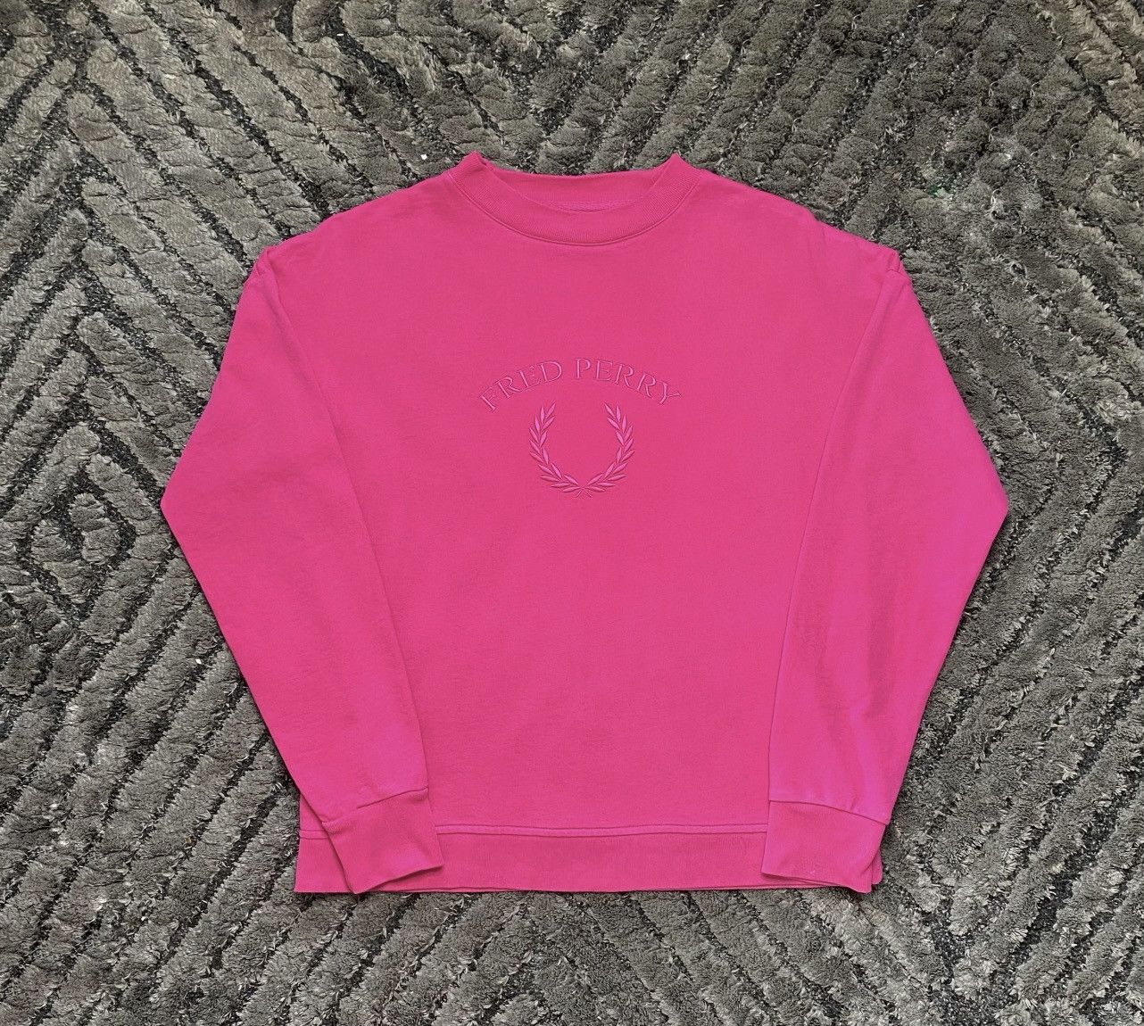 Fred perry grey pink sweatshirt shops