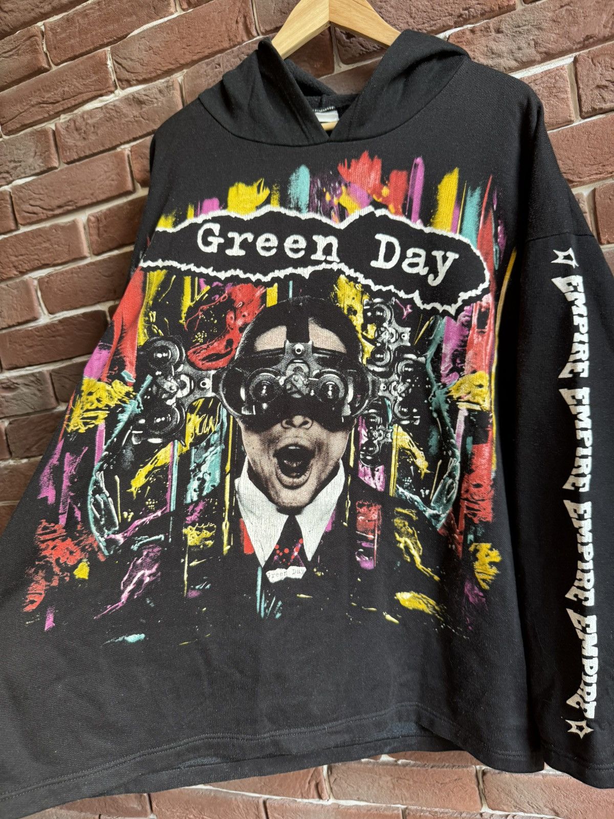 Vintage Very Rare Vintage 90s Green Day Insomniac Punk Band hoodie Size US XL / EU 56 / 4 - 4 Thumbnail