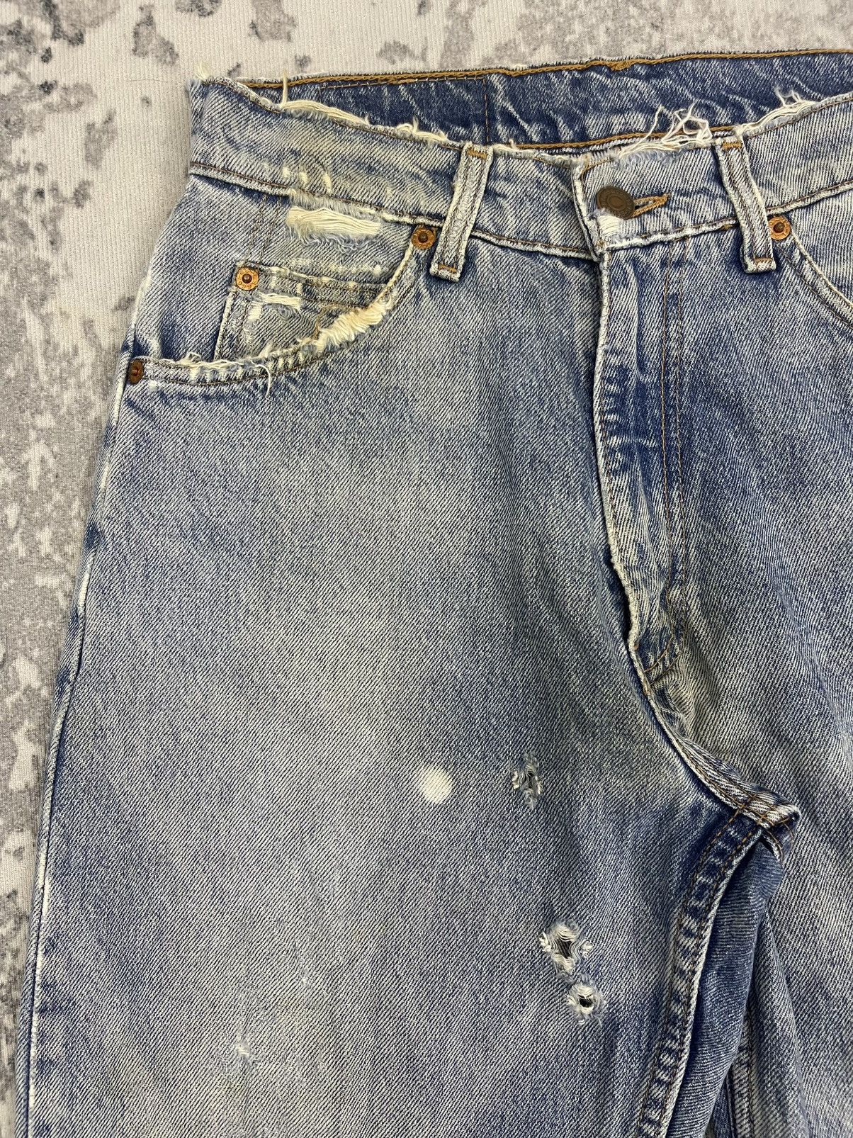 Levi's Vintage 90s Levi’s 613 Orange Tab Distressed Denim Size US 29 - 6 Thumbnail