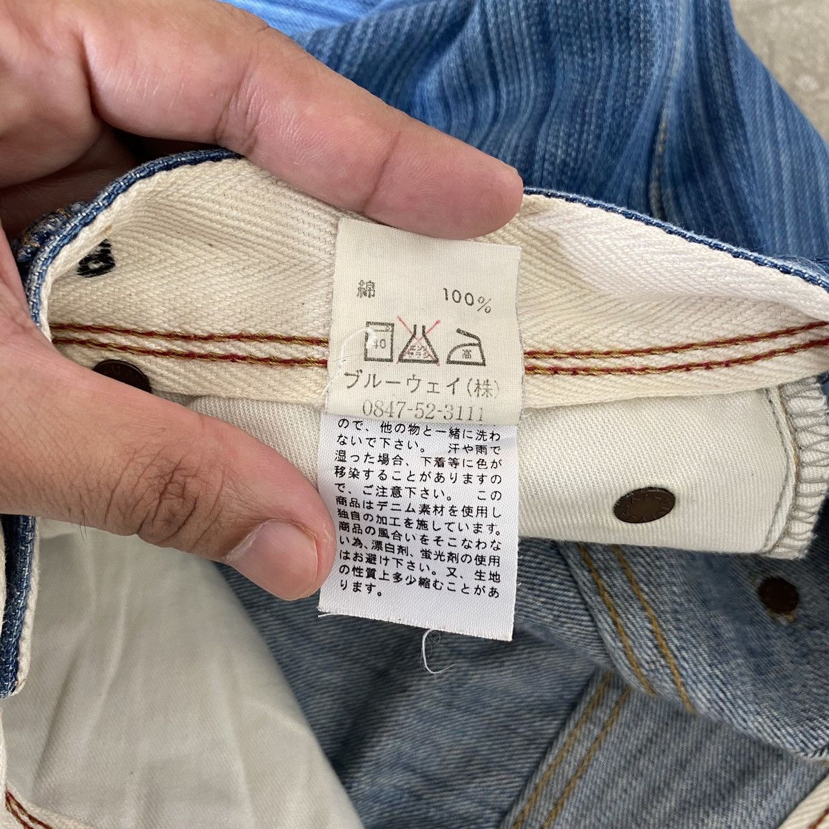 Japanese Brand Blue Way Japan Twill Striped Flared Denim Jeans Size US 28 / EU 44 - 25 Thumbnail