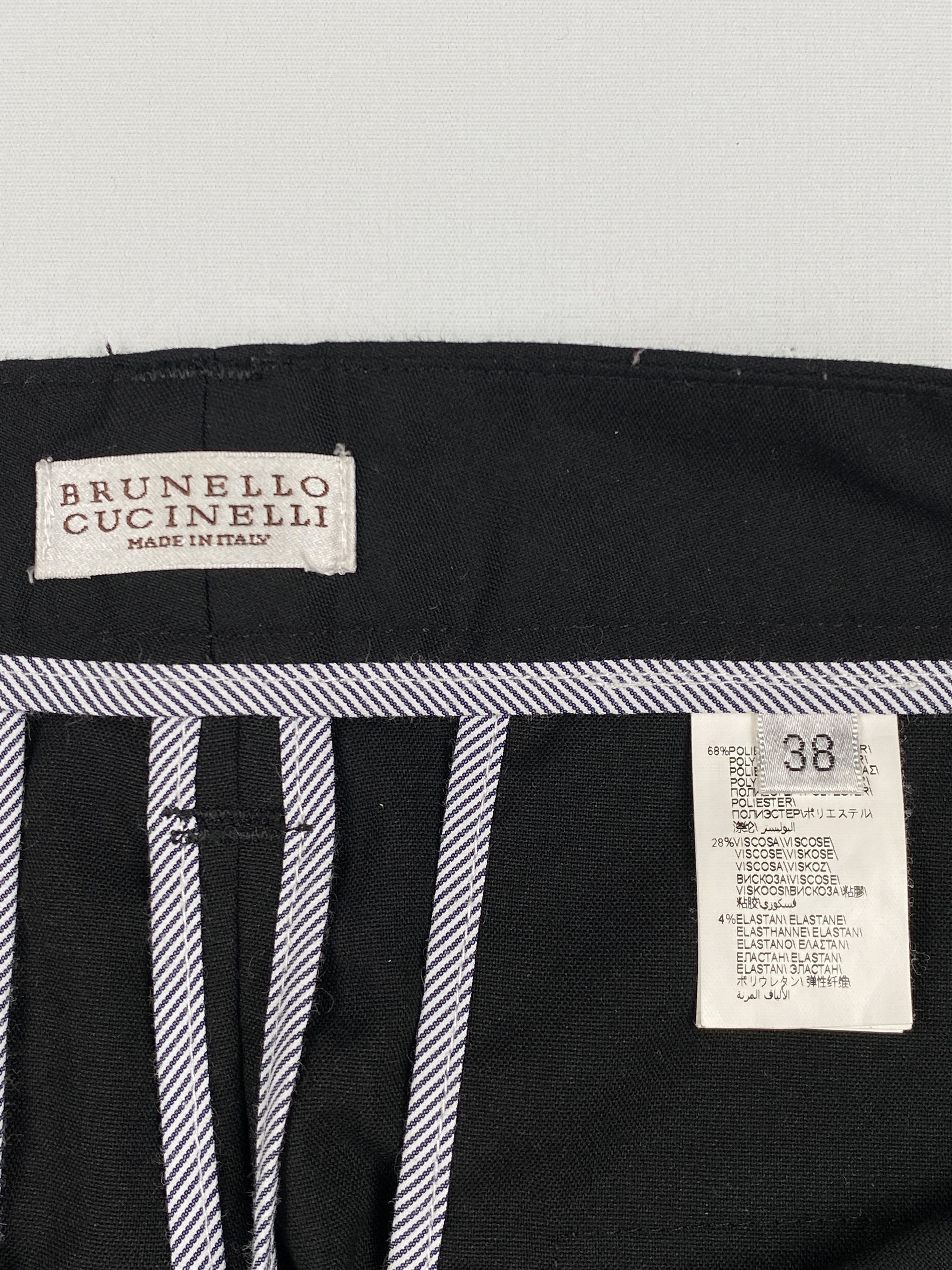 Brunello Cucinelli Striped Trim Detail Pants Size 27" / US 4 / IT 40 - 10 Thumbnail