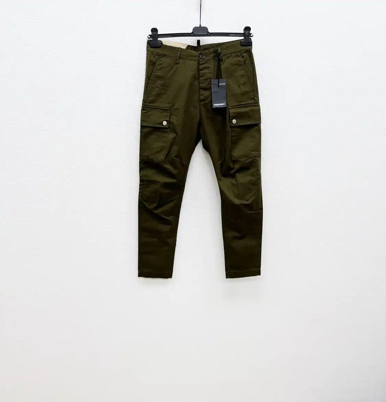 Dsquared2 DSQUARED2 Men's Casual Pants in Military Green 0089 Size US 26 / EU 42 - 1 Thumbnail