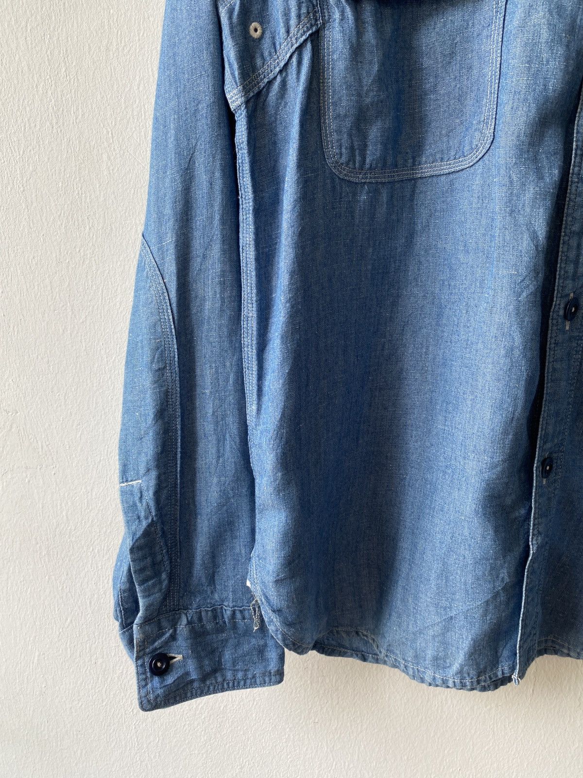 Japanese Brand × Pherrow's Pherrows Japan Double Pocket Workwear Chambray Size US M / EU 48-50 / 2 - 6 Thumbnail