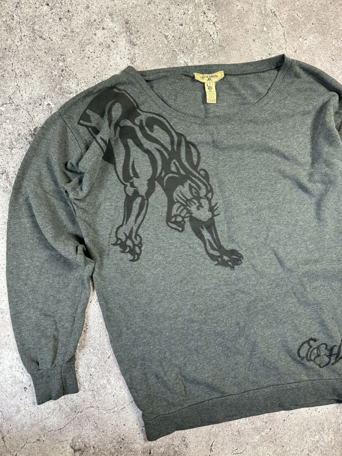Christian Audigier × Ed Hardy × Vintage Ed Hardy by Christian Audigier Sweater Vintage Size US M / EU 48-50 / 2 - 8 Thumbnail