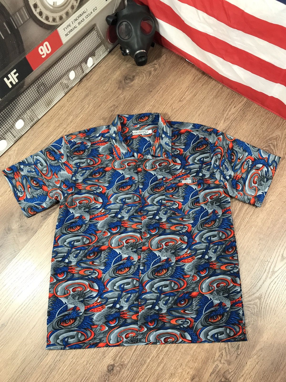 Rusty × Vintage Vintage Rusty Shirt Dragon Over Print Size US L / EU 52-54 / 3 - 1 Thumbnail