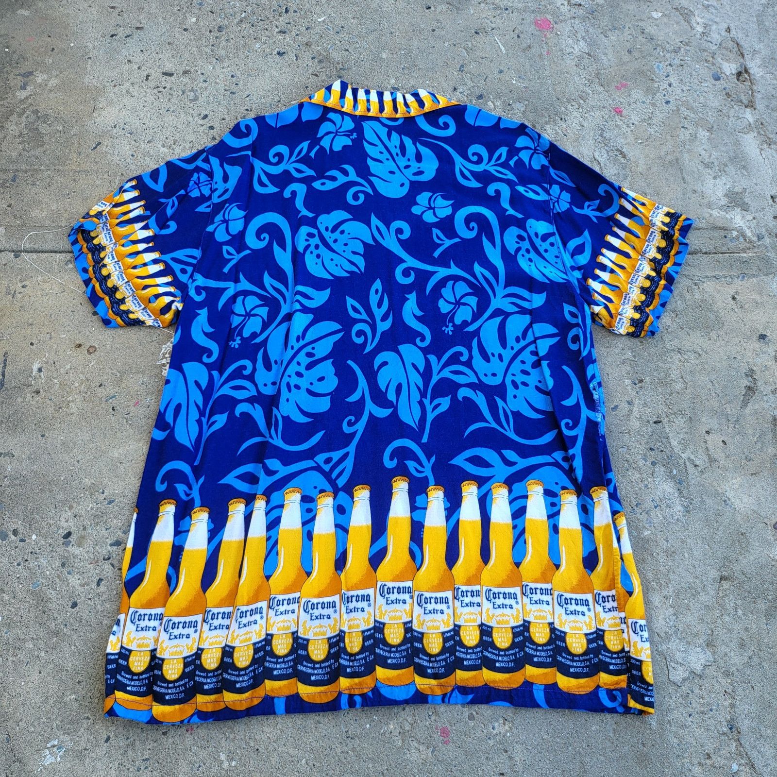 Other Corona Rayon Hawaiian Shirt Size XL Blue Mexican Beer Size US XL / EU 56 / 4 - 4 Thumbnail