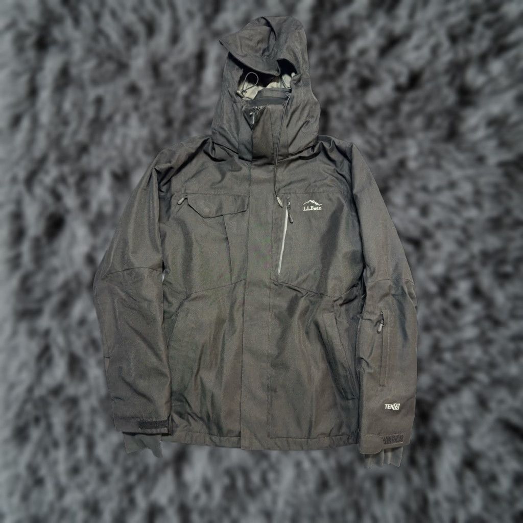 Vintage LL Bean Jacket Men’s S Hooded Black Insulated Zipper Pockets Coat Nylon Shell Nylon Lining Embroidered Size US S / EU 44-46 / 1 - 1 Thumbnail
