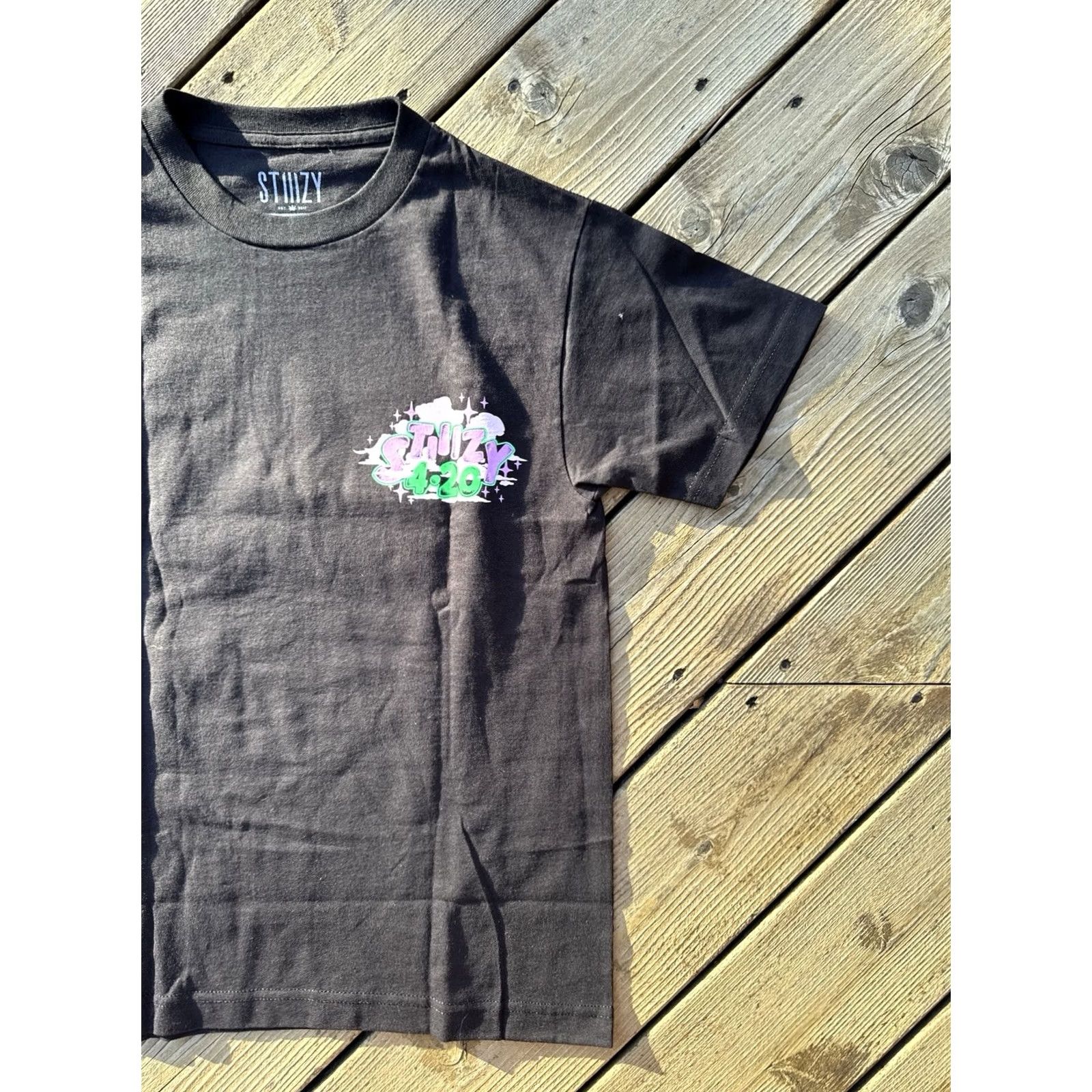 Logo 7 STIIIZY 420 Shirt Black Logo Streetwear Graphic Tee Small Mens Size US S / EU 44-46 / 1 - 4 Thumbnail