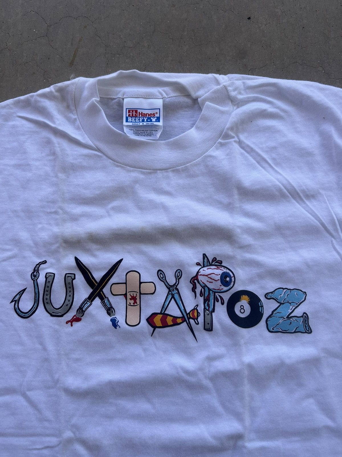 Vintage Vintage 90s Juxtapoz Magazine Art Logo Single Stitch T Shirt Size US M / EU 48-50 / 2 - 3 Thumbnail