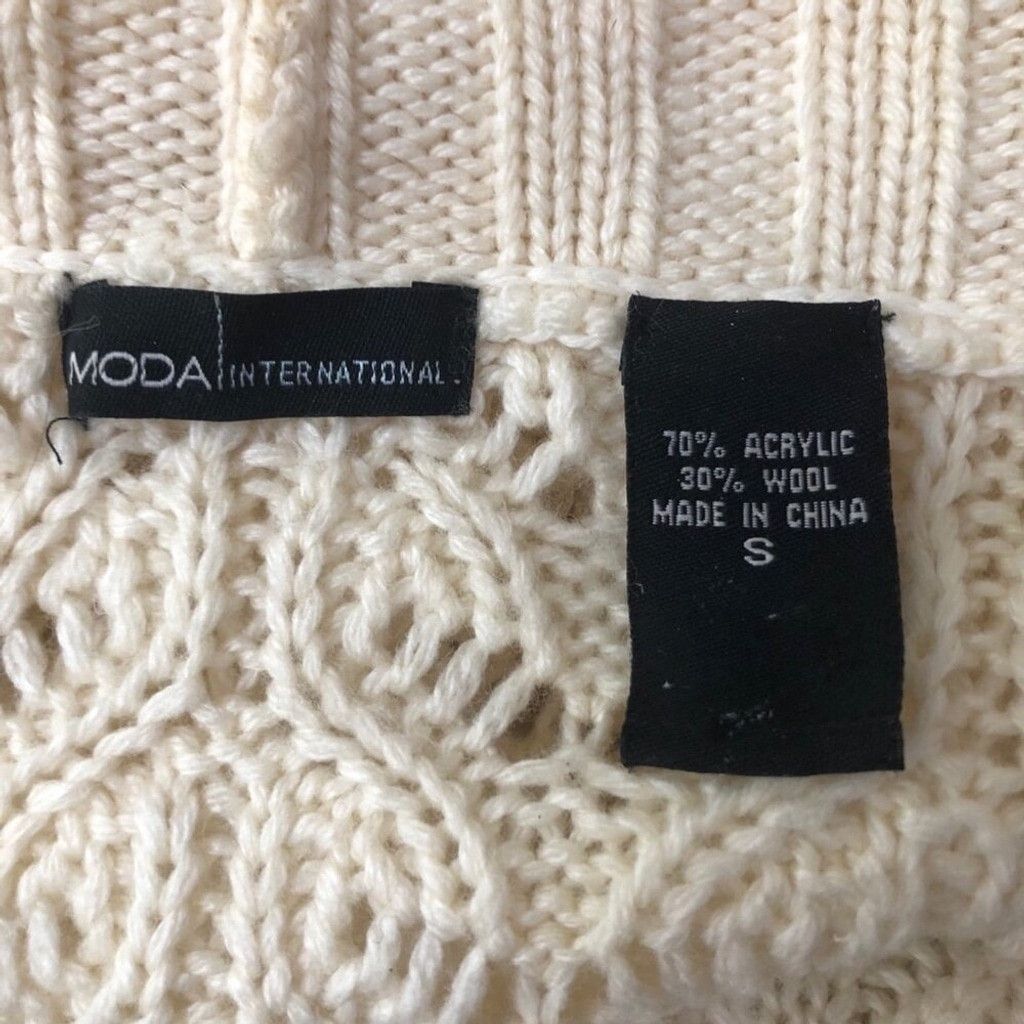 Victoria's Secret Moda Internacional Victoria's Secret Y2K Sweater Dress Cream Size S / US 4 / IT 40 - 8 Thumbnail