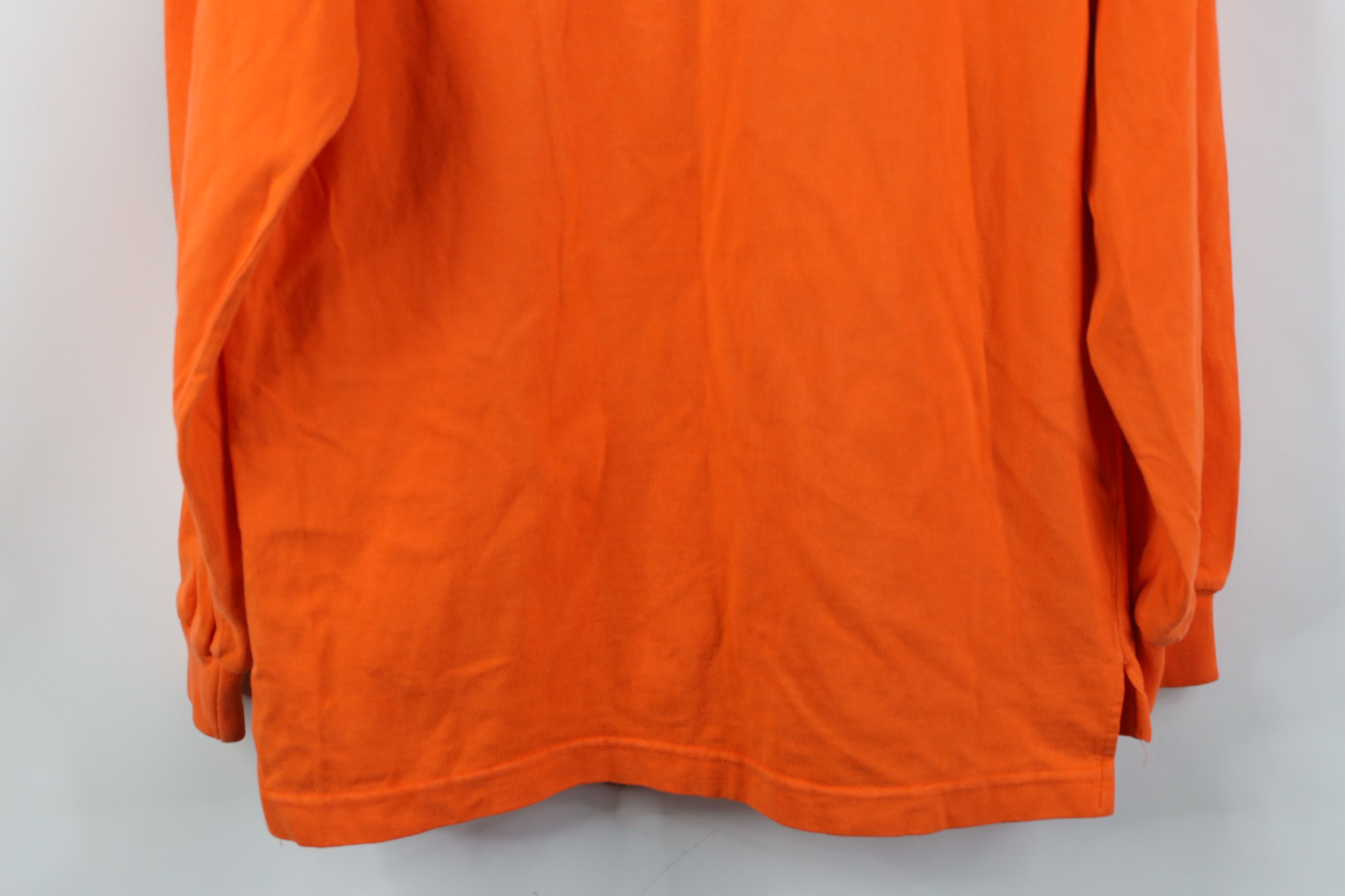 Reebok Vintage 90s Reebok Sport Spell Long Sleeve Rugby Polo Orange Size US S / EU 44-46 / 1 - 16 Thumbnail