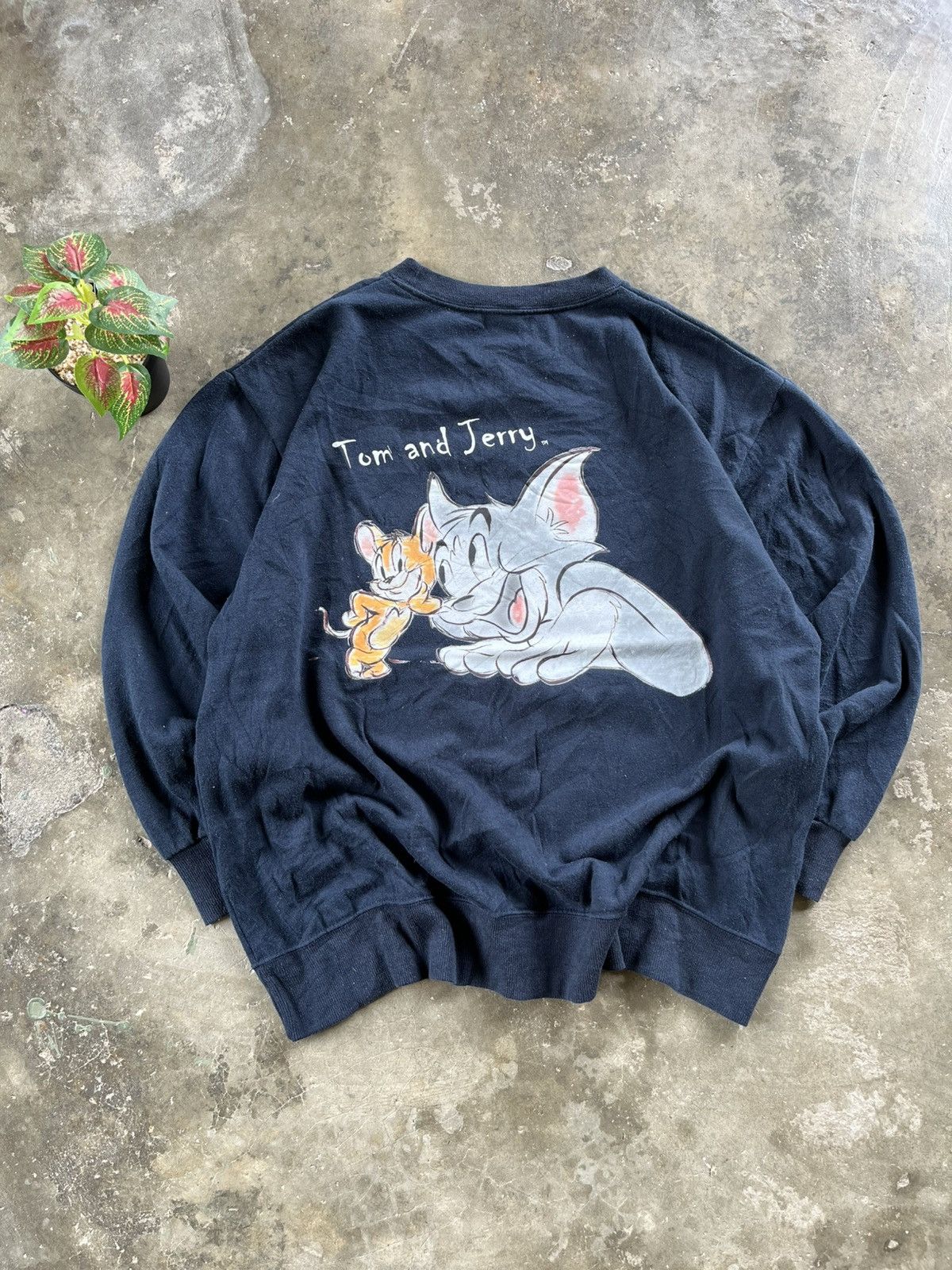 Cartoon Network × Japanese Brand ⚡️Cartoon Network Tom & Jerry Backhit Logo Sweetshirts Size US XXL / EU 58 / 5 - 1 Thumbnail