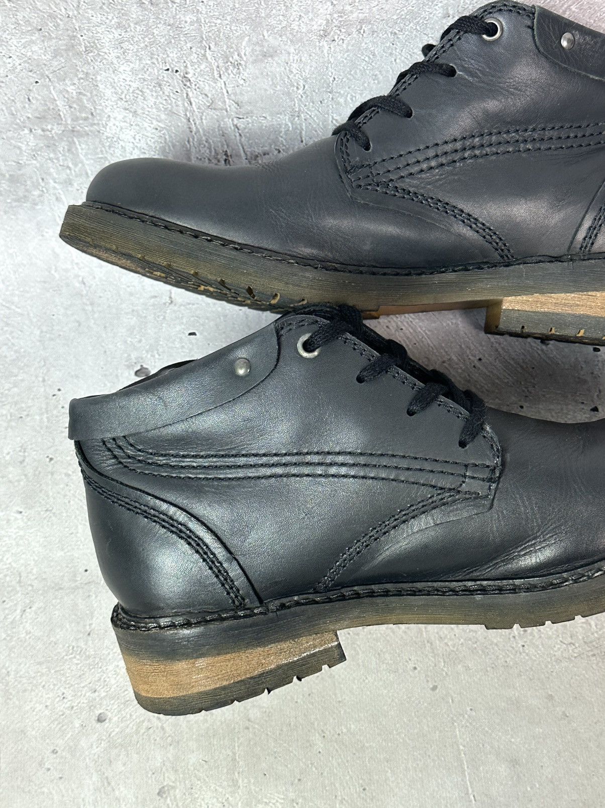 Diesel Diesel Leather Logo Grey Men’s Lace-up Ankle Boots Size US 9.5 / EU 42-43 - 11 Thumbnail