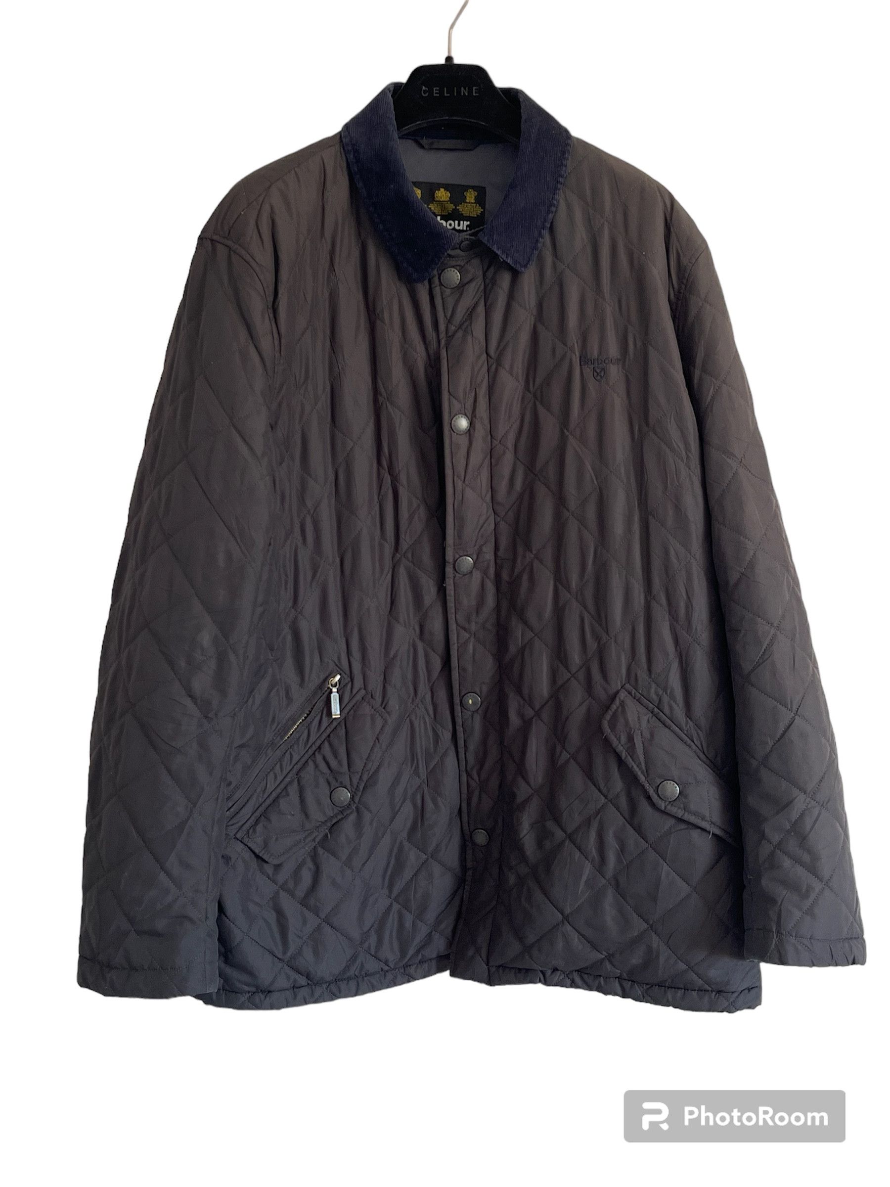 image of Barbour Quilted Jacket Parka Black Size Xl, Men's