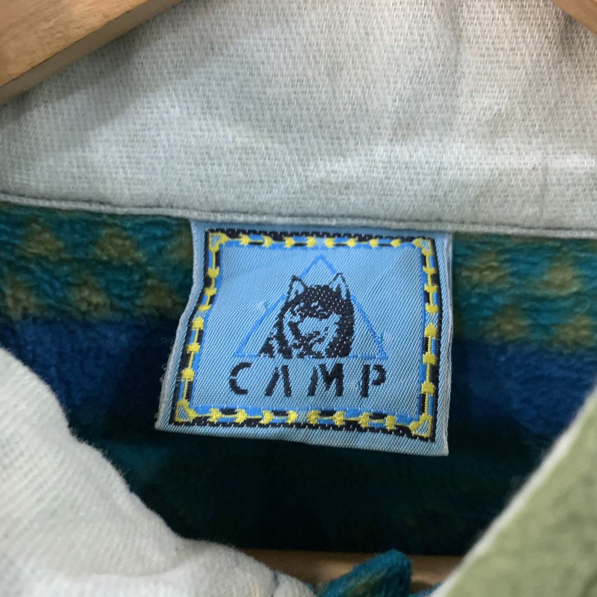 Japanese Brand Camp Fleece Half Button Sweatshirt Navajo Fleece Size US L / EU 52-54 / 3 - 3 Thumbnail