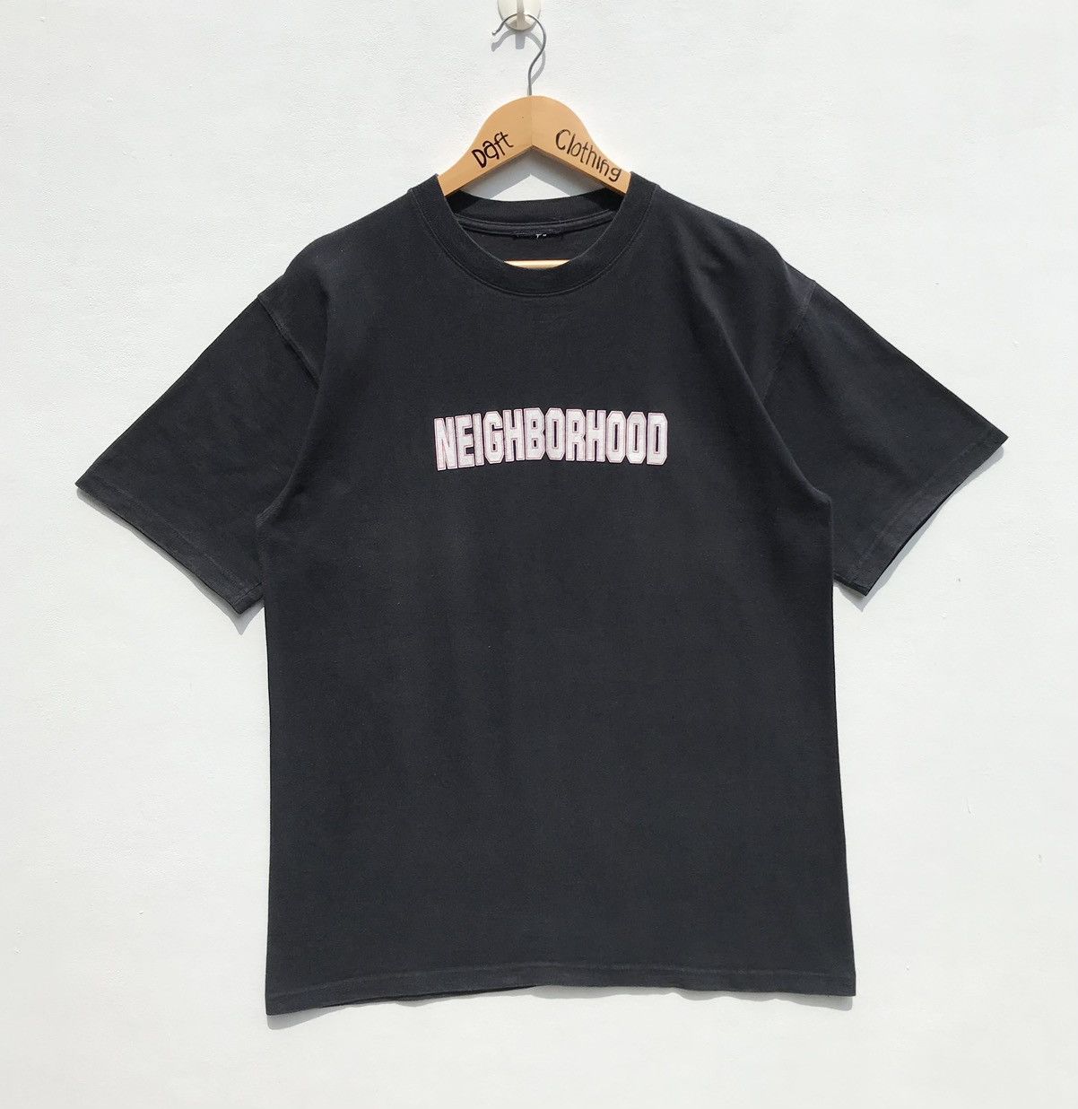 Neighborhood Neigborhood Japan Brand Tee Spellout Neighborhood SunFaded Size US M / EU 48-50 / 2 - 1 Thumbnail