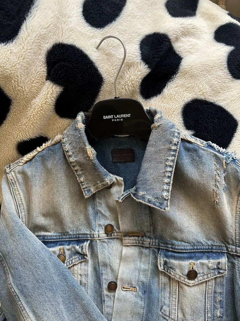 Saint Laurent Paris Saint Laurent Paris Denim jacket-2506 Size US L / EU 52-54 / 3 - 3 Thumbnail