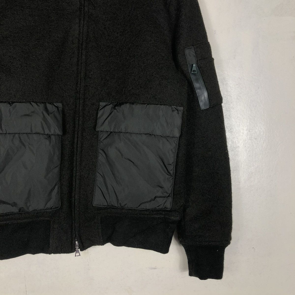 Japanese Brand 📌VINTAGE WOOL BIKER BOMBER JACKET GLOBAL WORK JAPAN Size US M / EU 48-50 / 2 - 6 Thumbnail