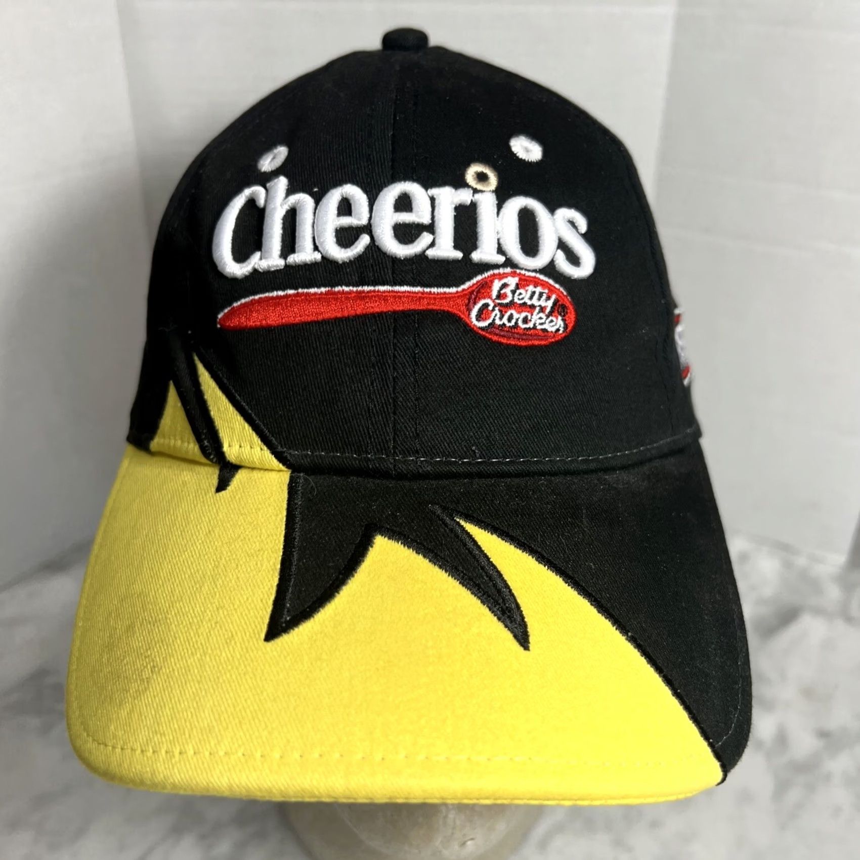 Chase Authentics NASCAR Chase Authentics Hat #43 Cheerios Bobby Lamonte Petty Racing Adjustable Black Men Baseball Cap Size ONE SIZE - 2 Thumbnail