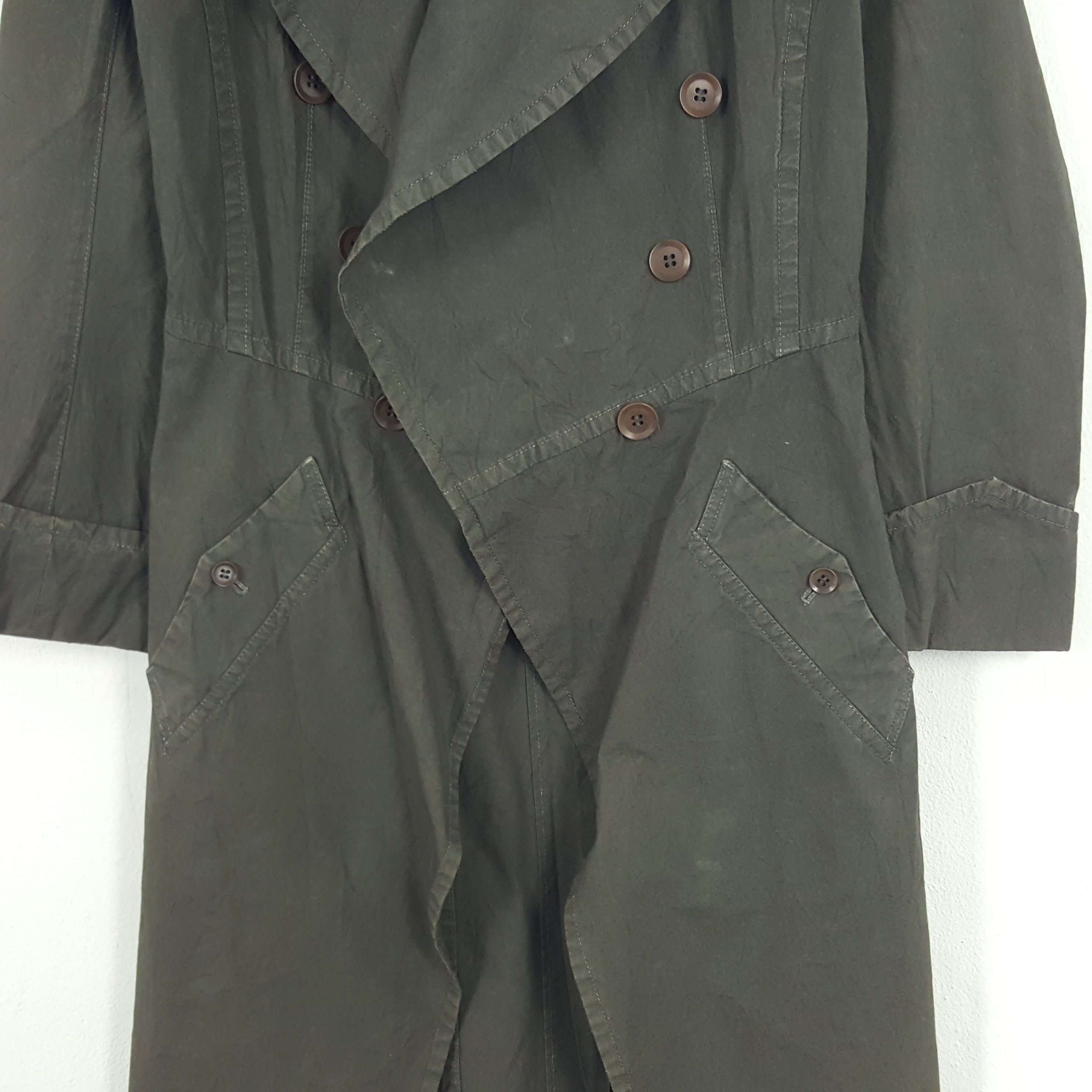 Vintage × Y's × Yohji Yamamoto Vintage Y's Yohji Yamamoto Japanese Designer Trench Jacket Size US S / EU 44-46 / 1 - 2 Thumbnail