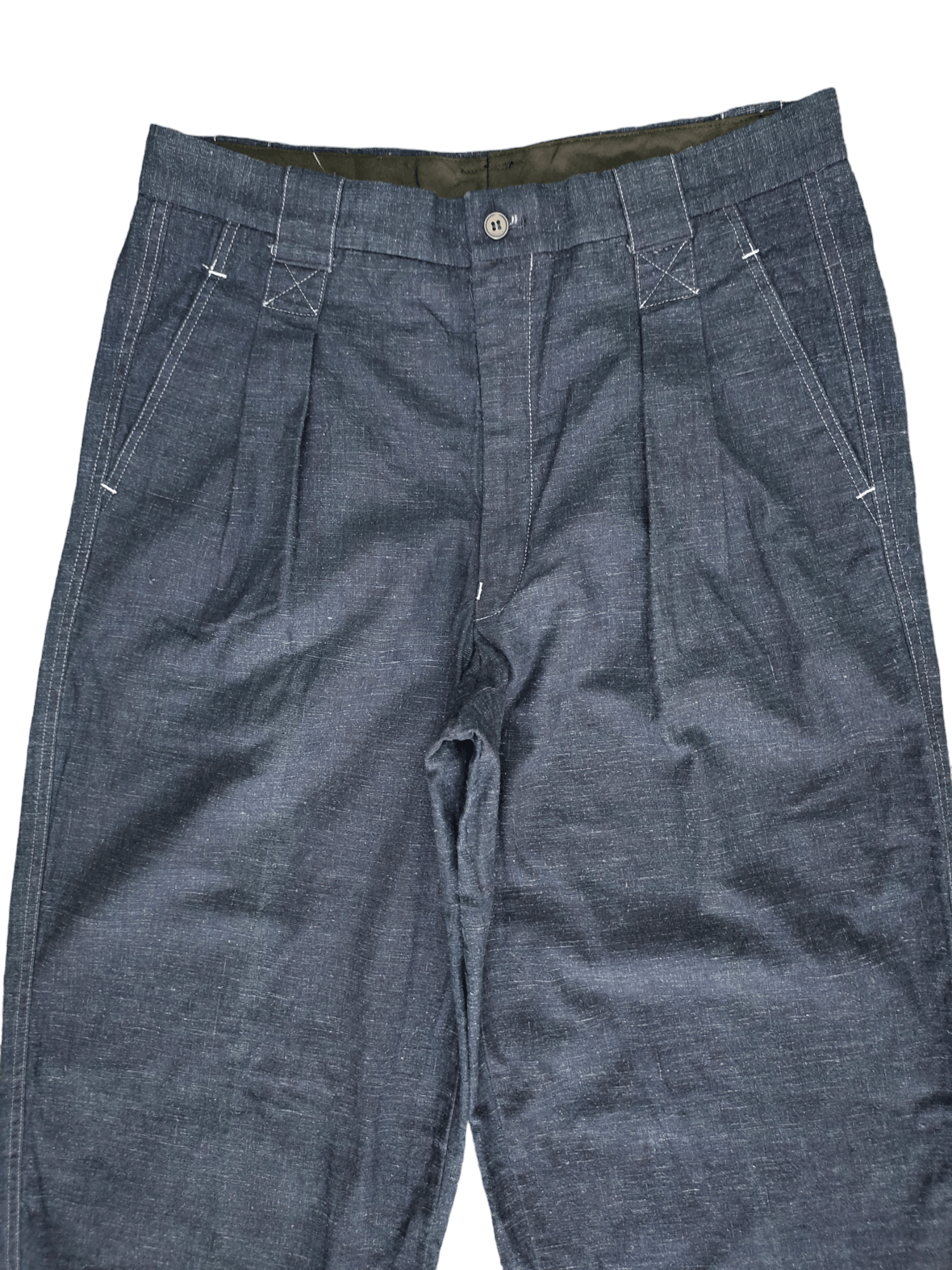Carlo Palazzi Vintage 90s Carlo Palazzi Indigo Baggy Balloon Trousers Size US 32 / EU 48 - 2 Thumbnail