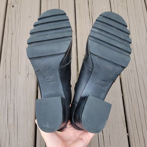 SOREL Sorel Addington Waterproof Black Oiled Leather Studded Chels Size US 10.5 / IT 40.5 - 6 Thumbnail