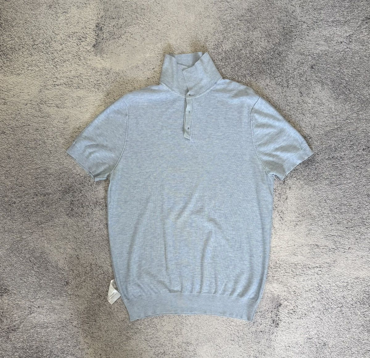 Suitsupply Suitsupply Knitted Polo Shirt Silk Cotton Blue Men M Luxury Size US M / EU 48-50 / 2 - 12 Thumbnail