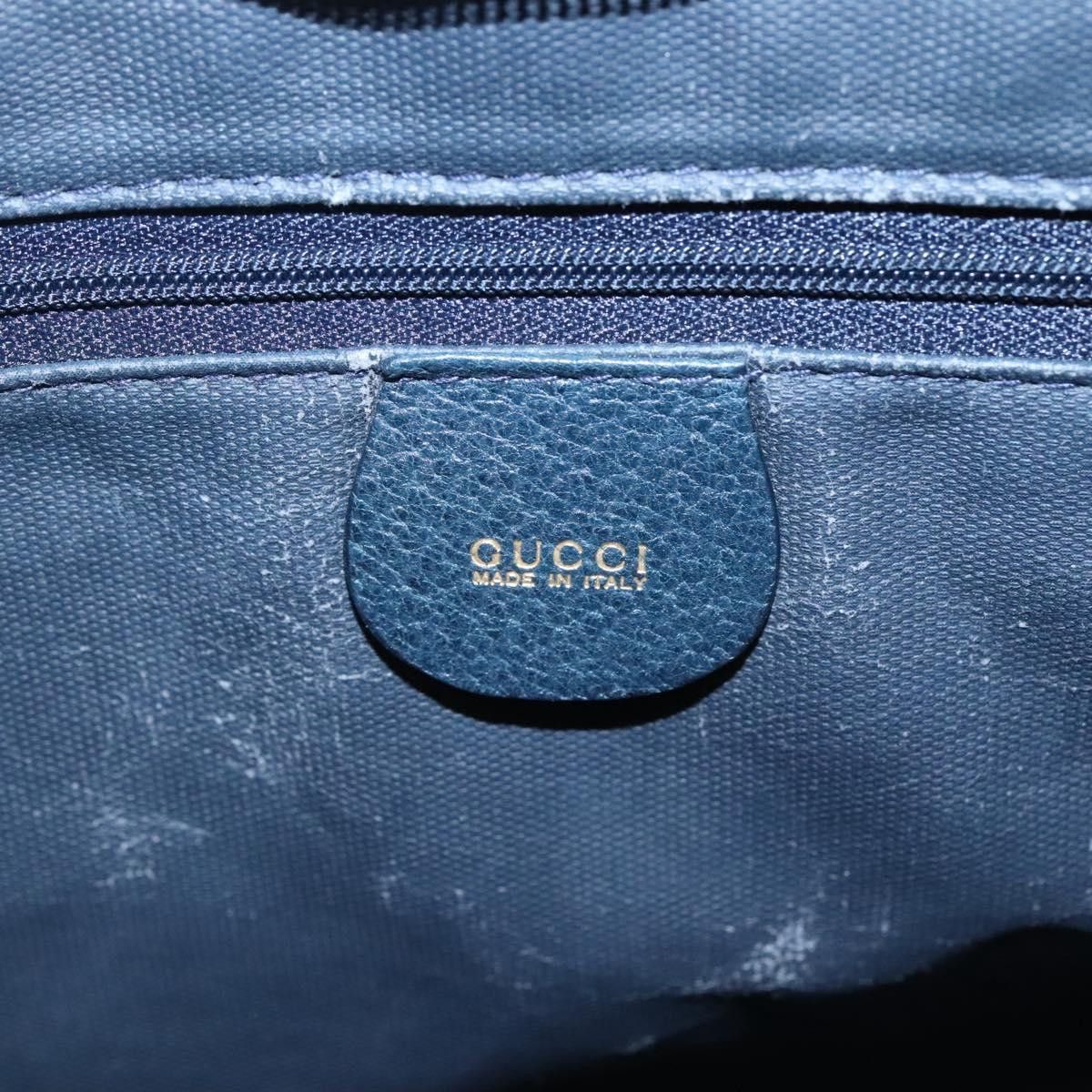 Gucci GUCCI Tote Bag Canvas Navy Gold 001 865 001 865 Size ONE SIZE - 15 Thumbnail