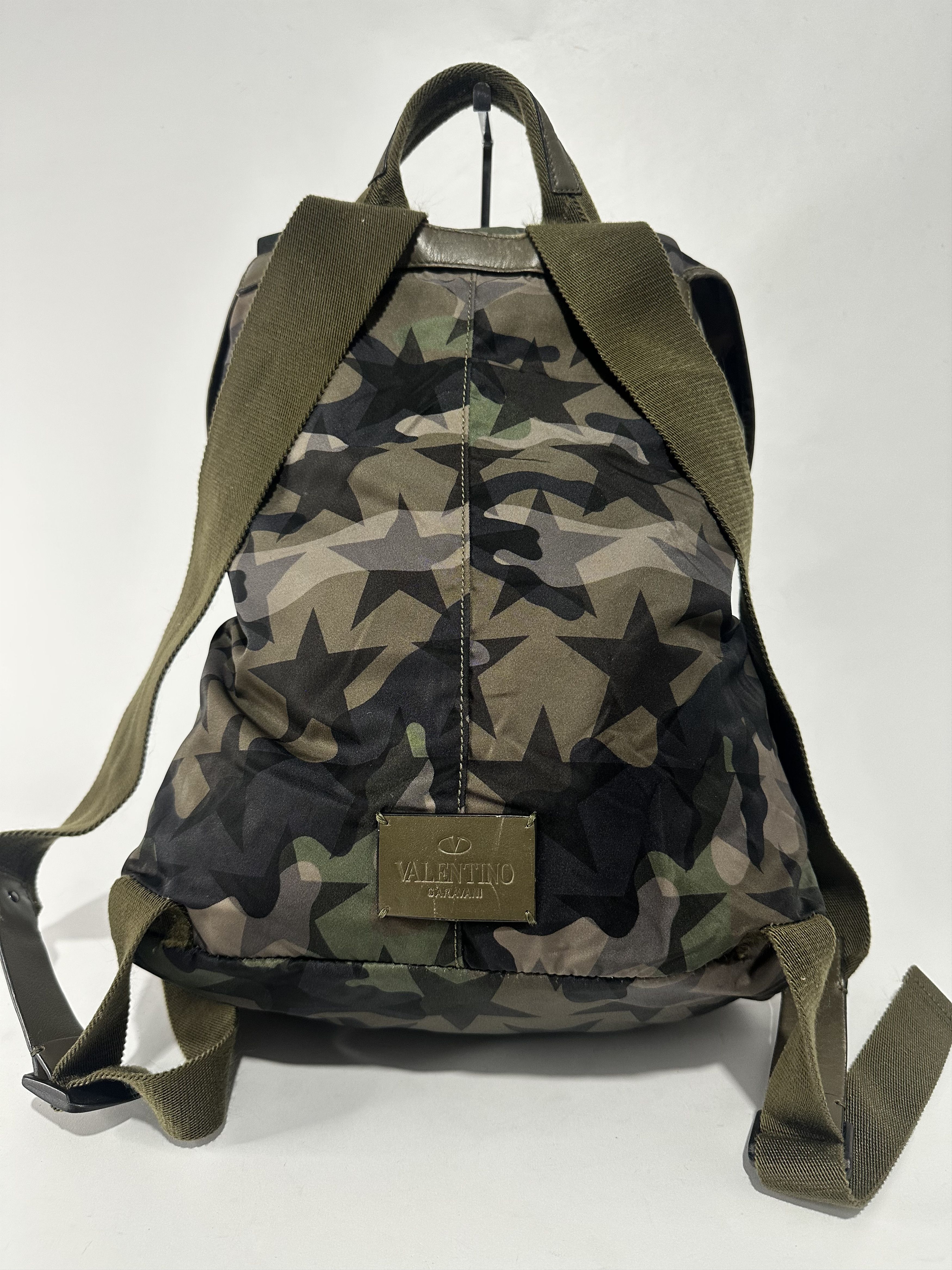 Valentino Valentino Garavani Camouflage Backpack Nylon and Leather Size ONE SIZE - 2 Thumbnail