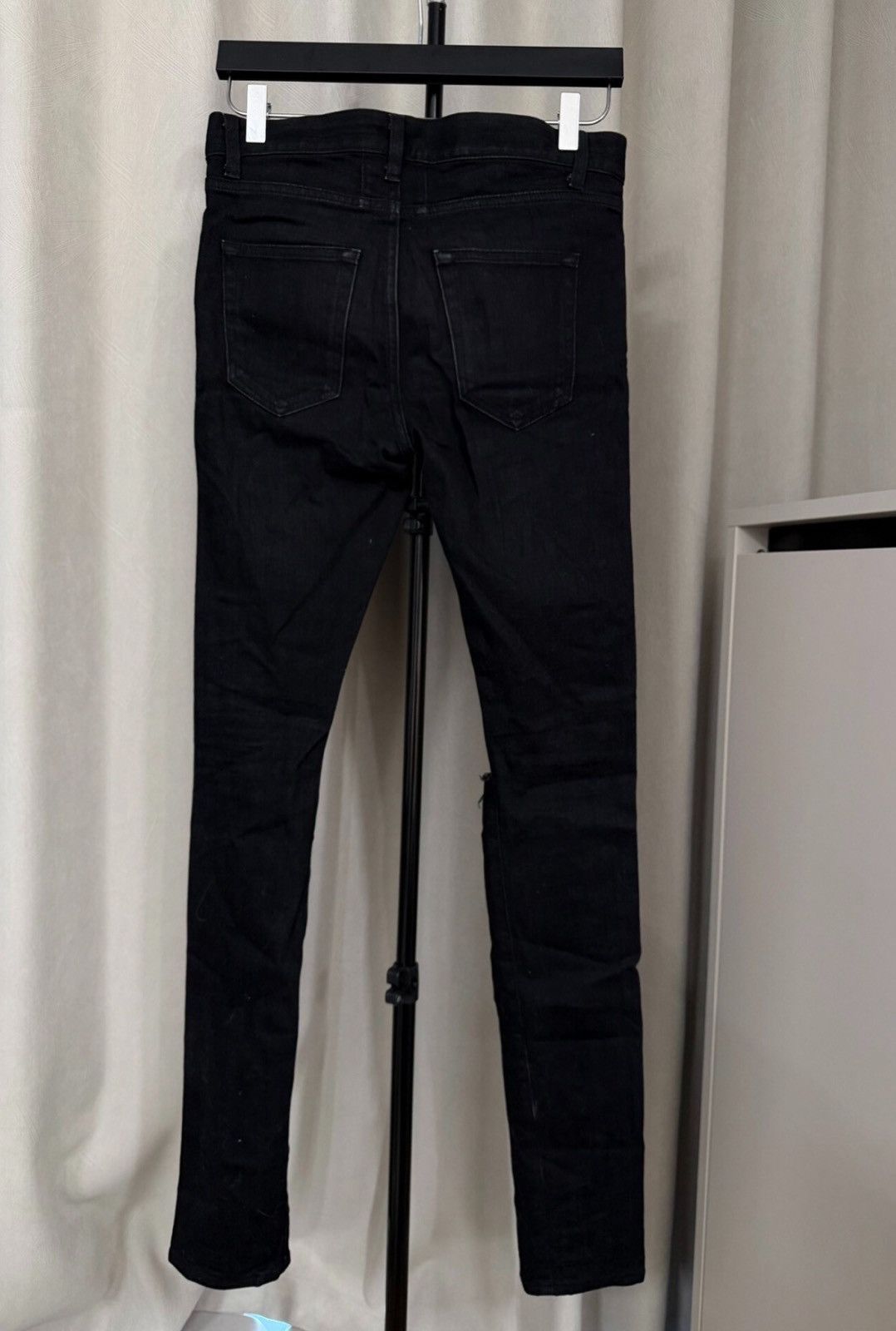 Saint Laurent Paris Saint Laurent 16FW D02 Double Knee Destroyed Black Jeans Size US 28 / EU 44 - 2 Thumbnail