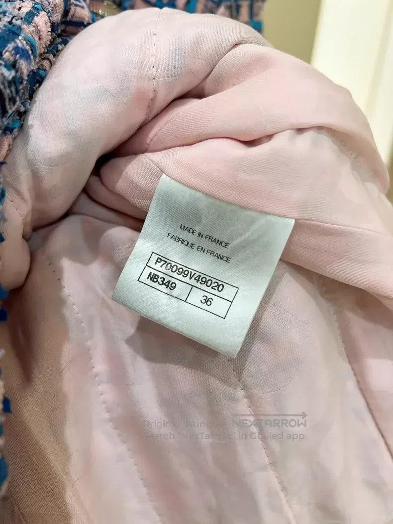 Chanel Chanel Pink and blue mosaic jacket Size XS / US 0-2 / IT 36-38 - 8 Thumbnail