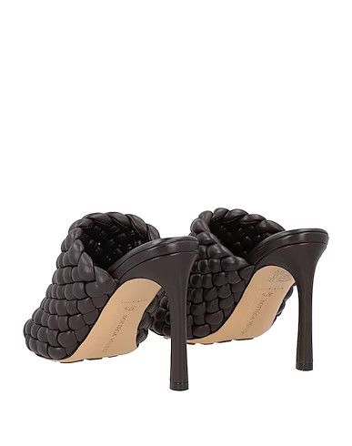 Bottega Veneta o1mle0325 Intrecciato Curve Heeled Sandals in Brown Size US 10 / IT 40 - 3 Thumbnail