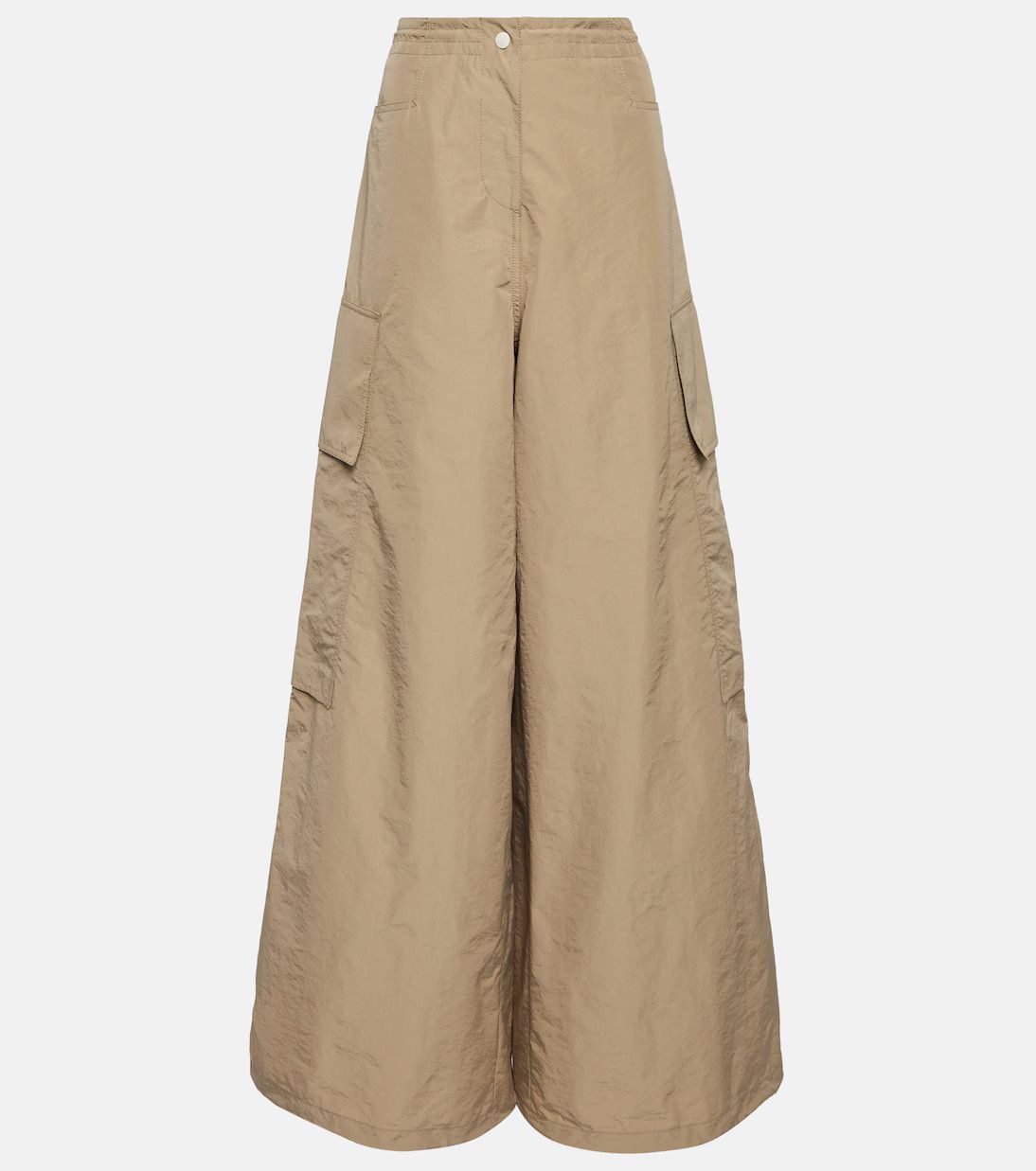 Palm Angels o1y1125 Cargo Sweatpant in Beige Size 27" / US 4 / IT 40 - 1 Thumbnail